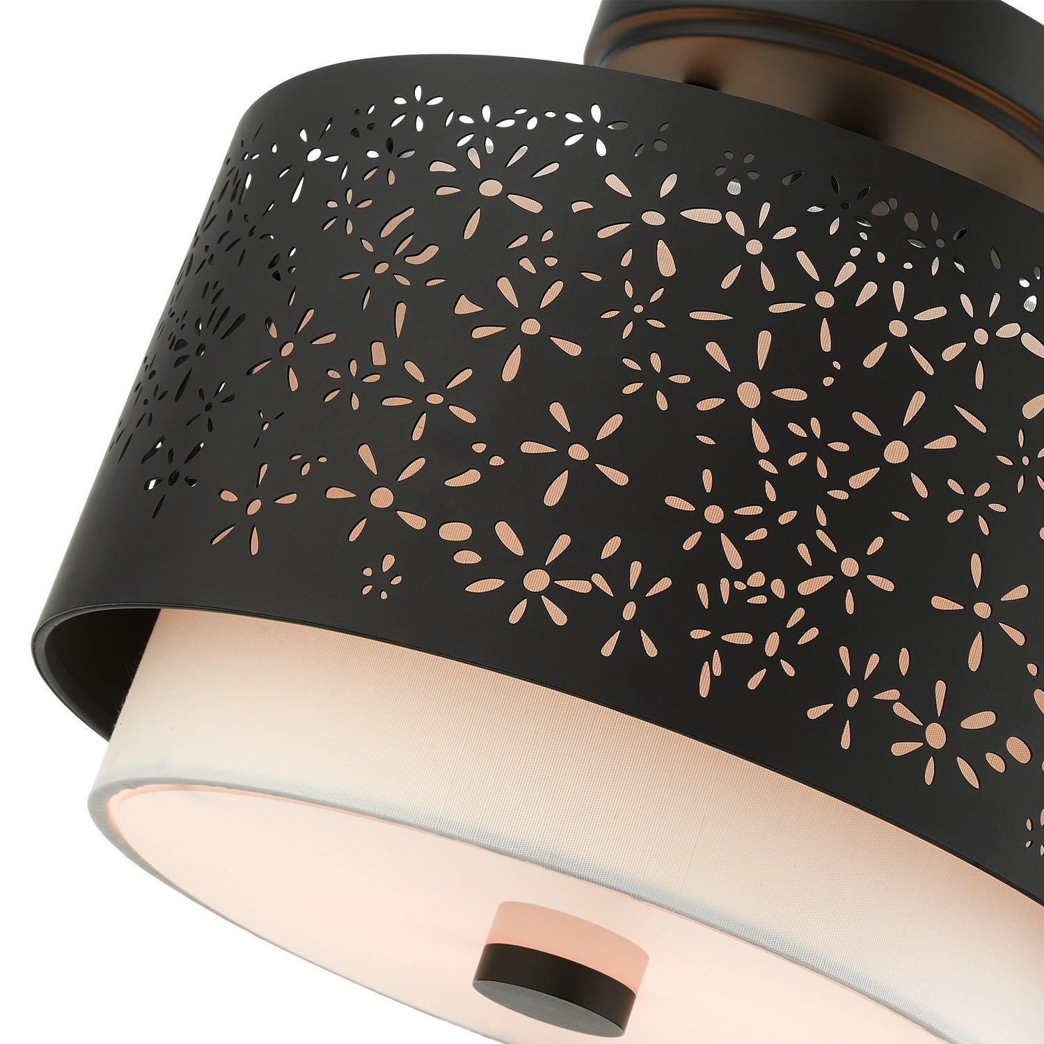 Livex Lighting - 46267-04 - Two Light Semi Flush Mount - Noria - Black