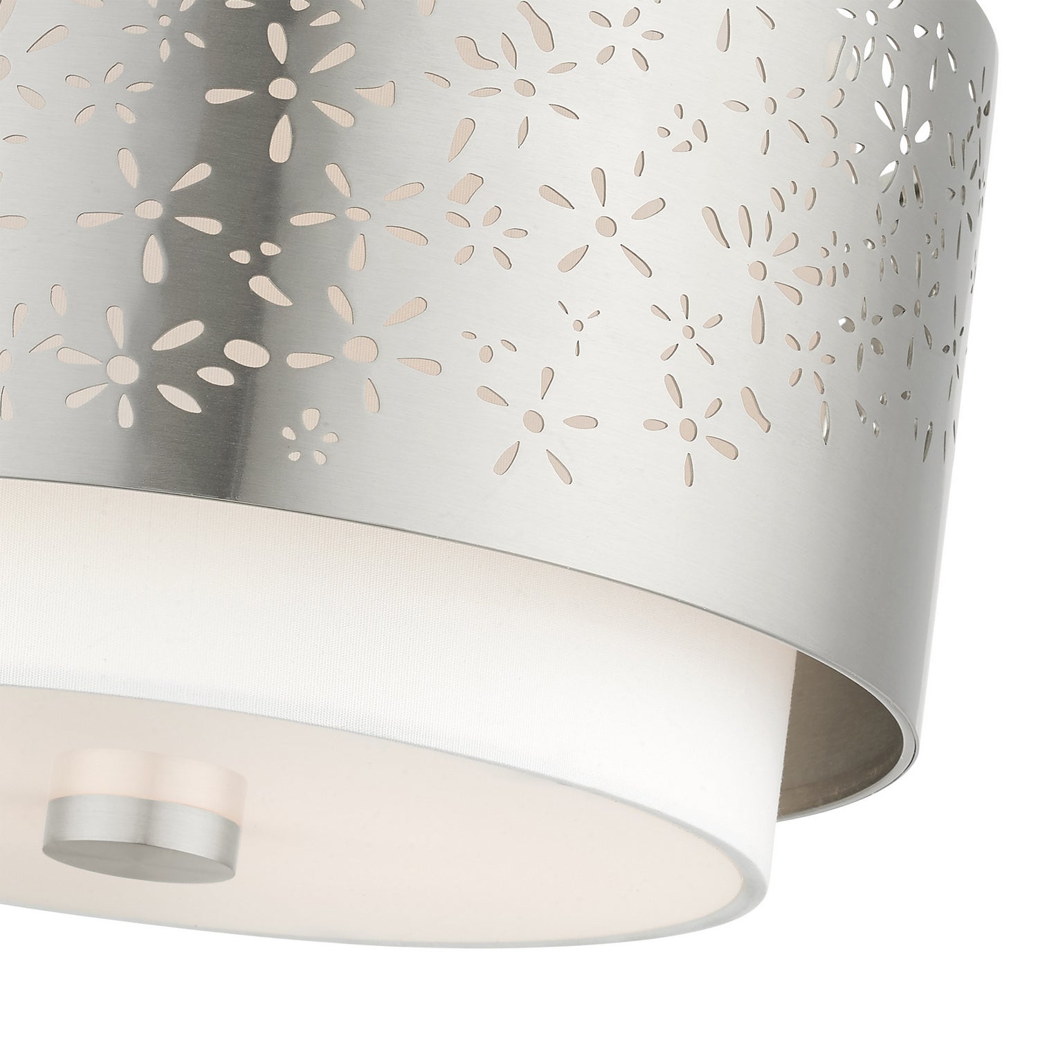 Livex Lighting - 46267-91 - Two Light Semi Flush Mount - Noria - Brushed Nickel