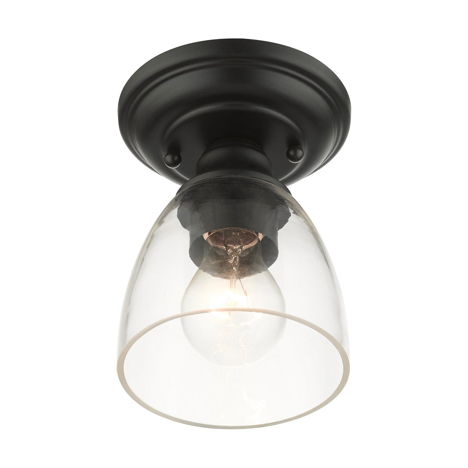 Livex Lighting - 46331-04 - One Light Flush Mount - Montgomery - Black