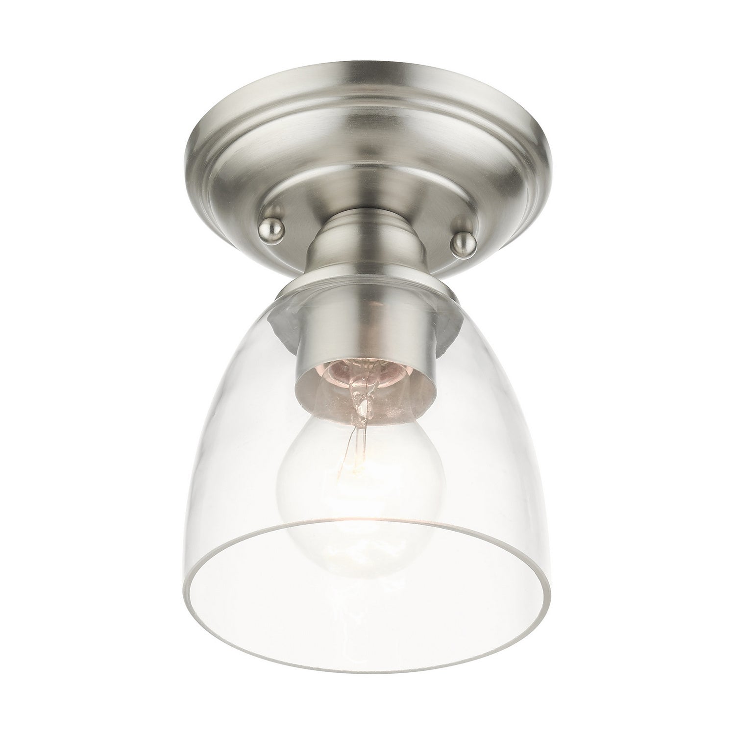 Livex Lighting - 46331-91 - One Light Flush Mount - Montgomery - Brushed Nickel