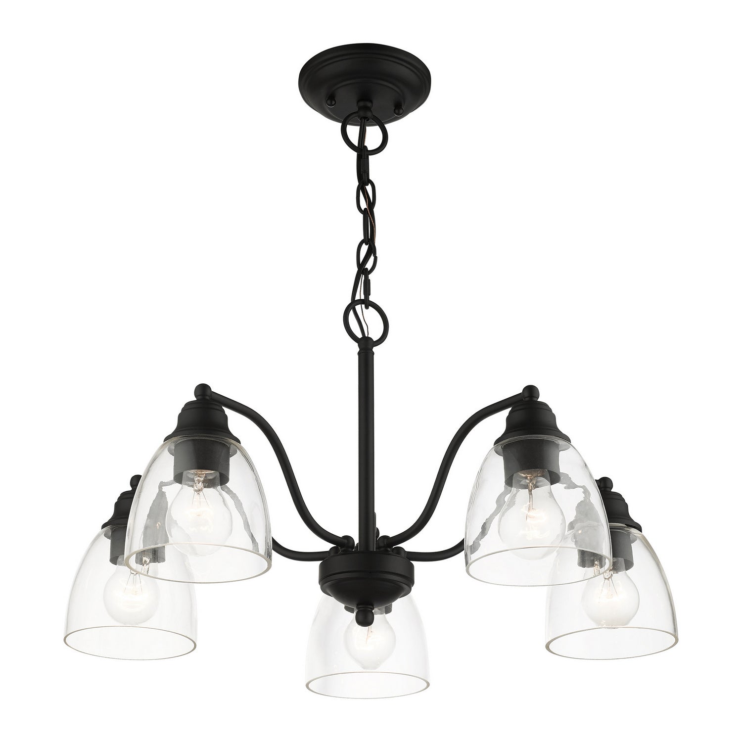 Livex Lighting - 46335-04 - Five Light Chandelier - Montgomery - Black