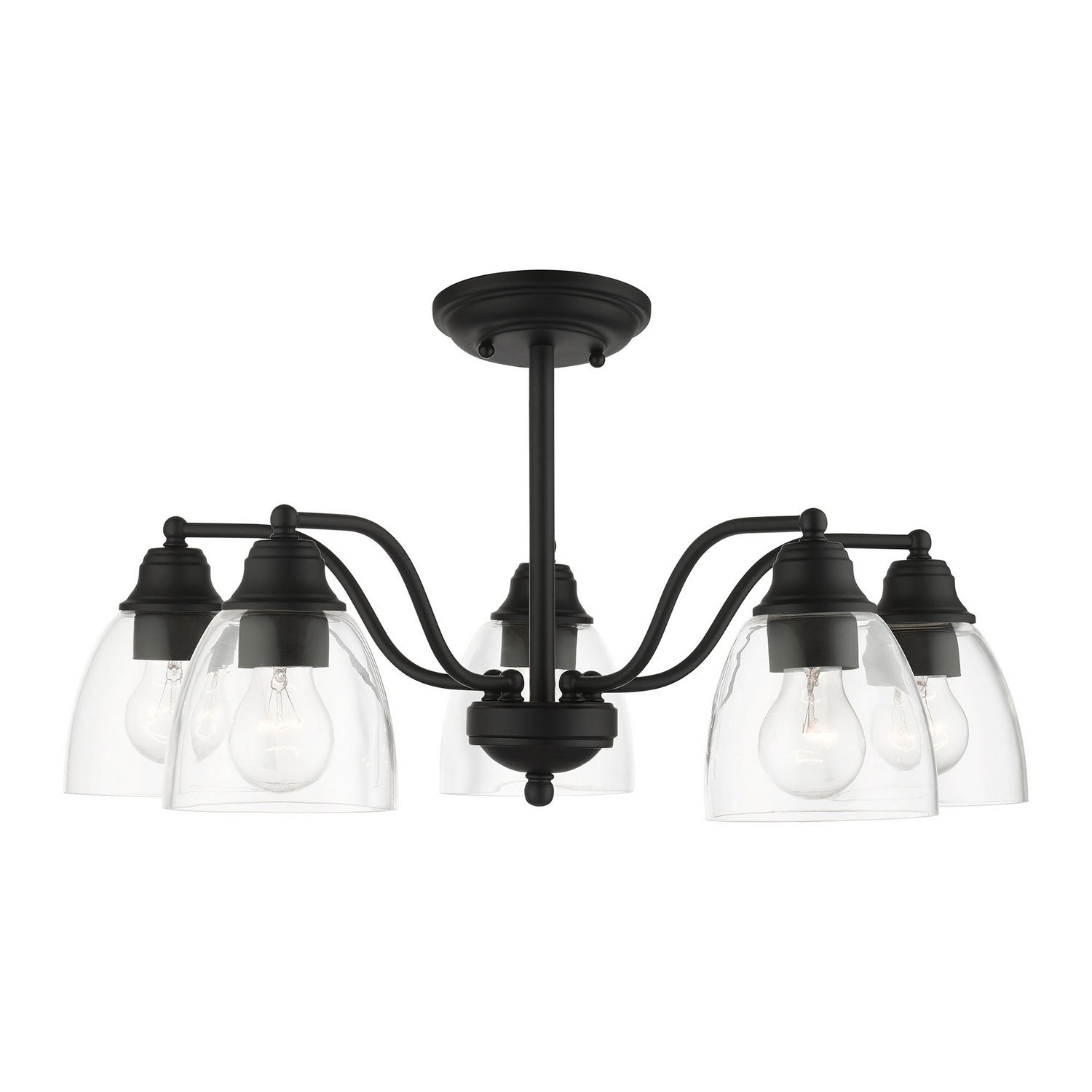 Livex Lighting - 46335-04 - Five Light Chandelier - Montgomery - Black