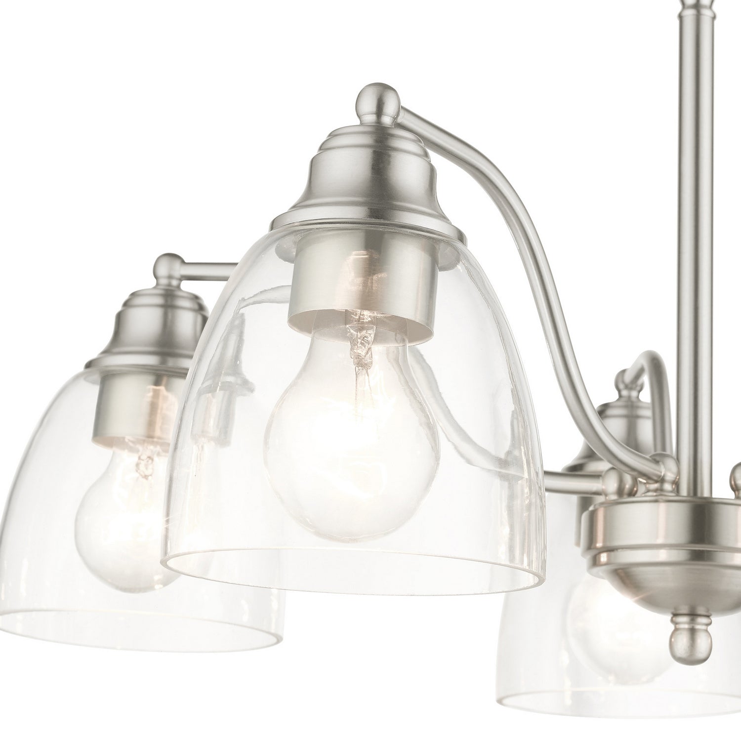 Livex Lighting - 46335-91 - Five Light Chandelier - Montgomery - Brushed Nickel