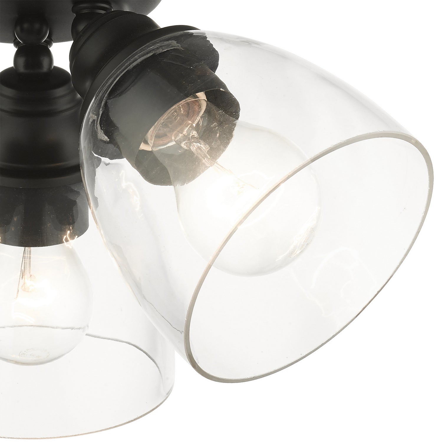 Livex Lighting - 46339-04 - Three Light Flush Mount - Montgomery - Black