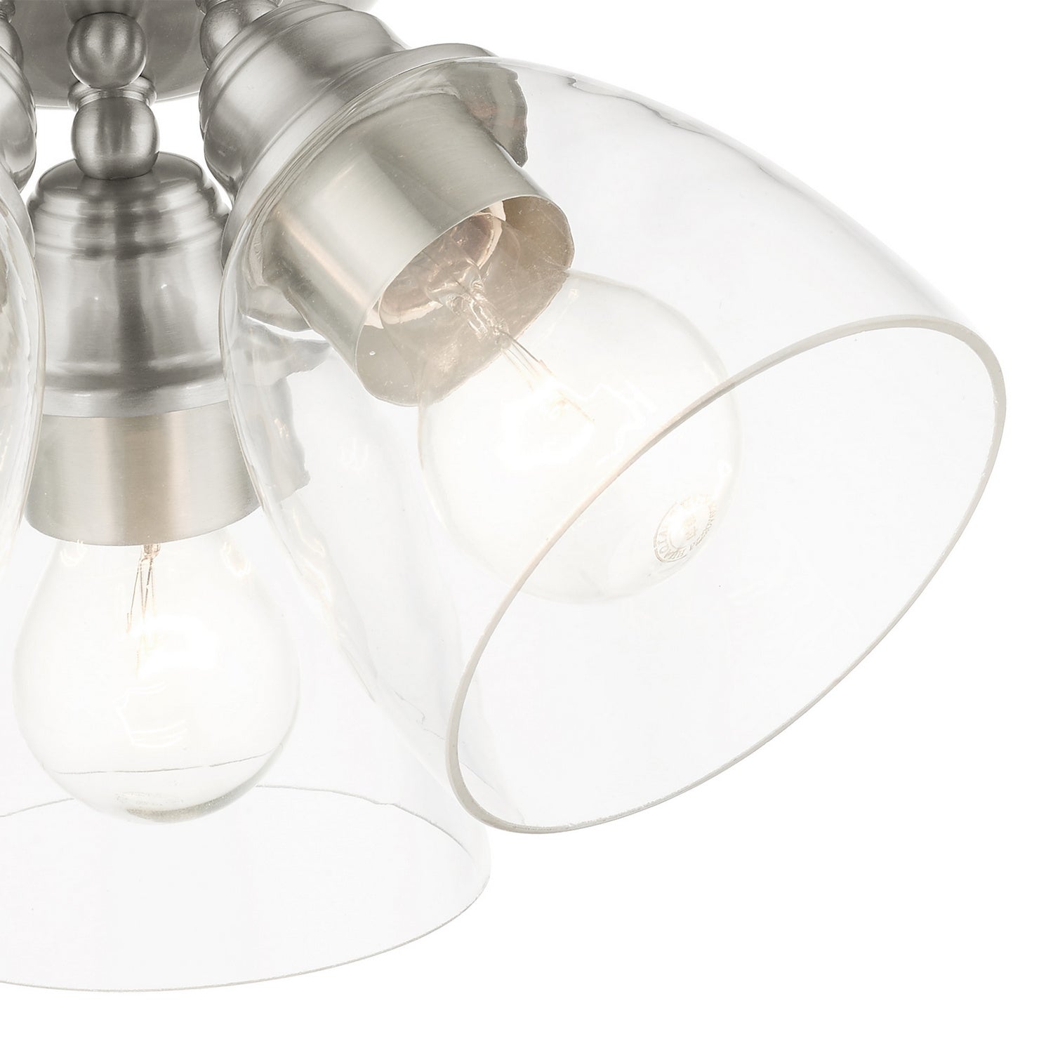 Livex Lighting - 46339-91 - Three Light Flush Mount - Montgomery - Brushed Nickel