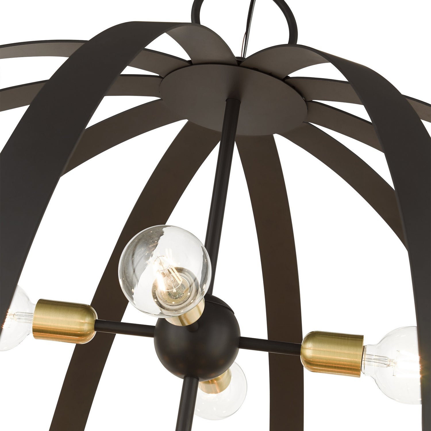 Livex Lighting - 46418-07 - 16 Light Foyer Chandelier - Modesto - Bronze w/ Satin Brasss