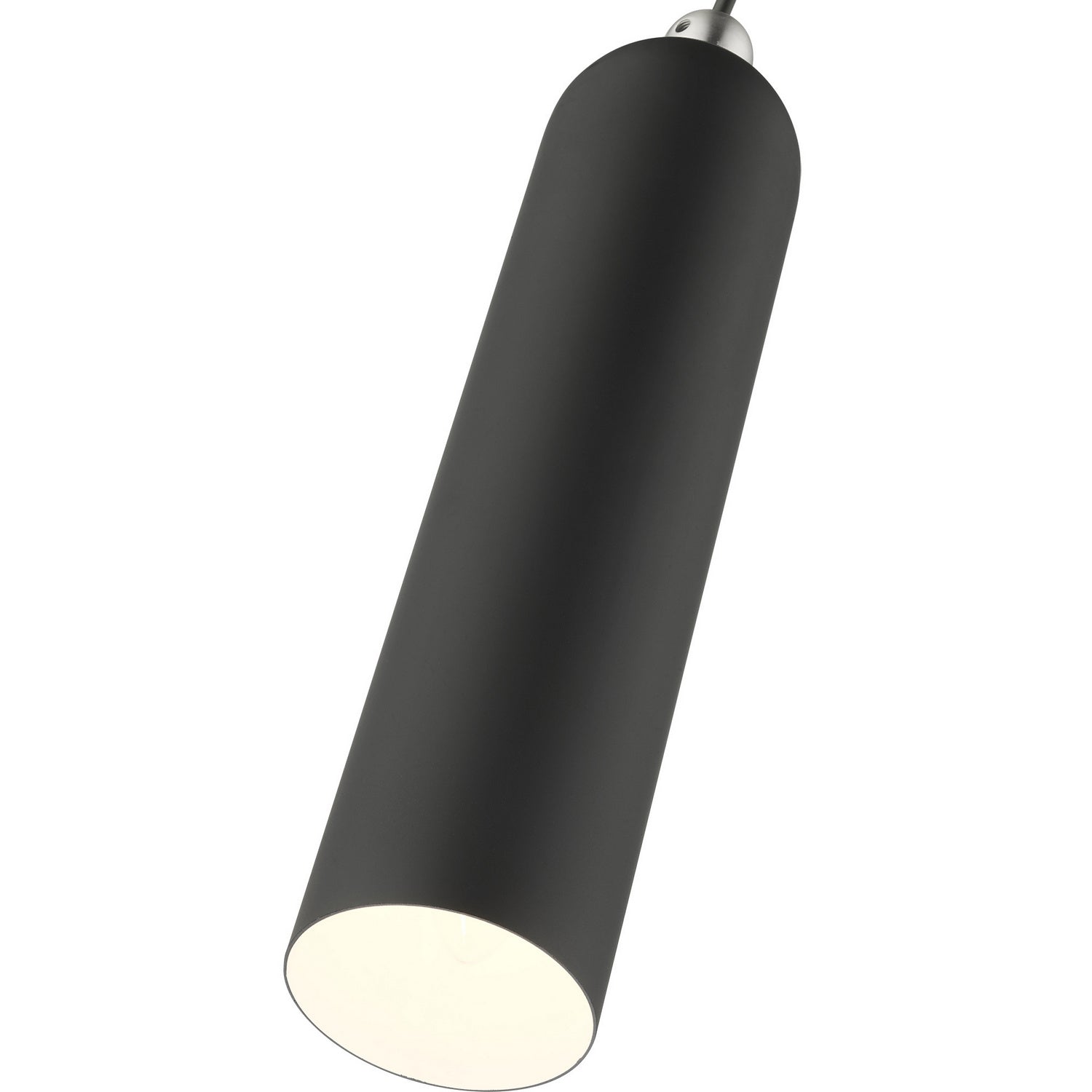 Livex Lighting - 46751-04 - One Light Pendant - Ardmore - Black w/ Brushed Nickels