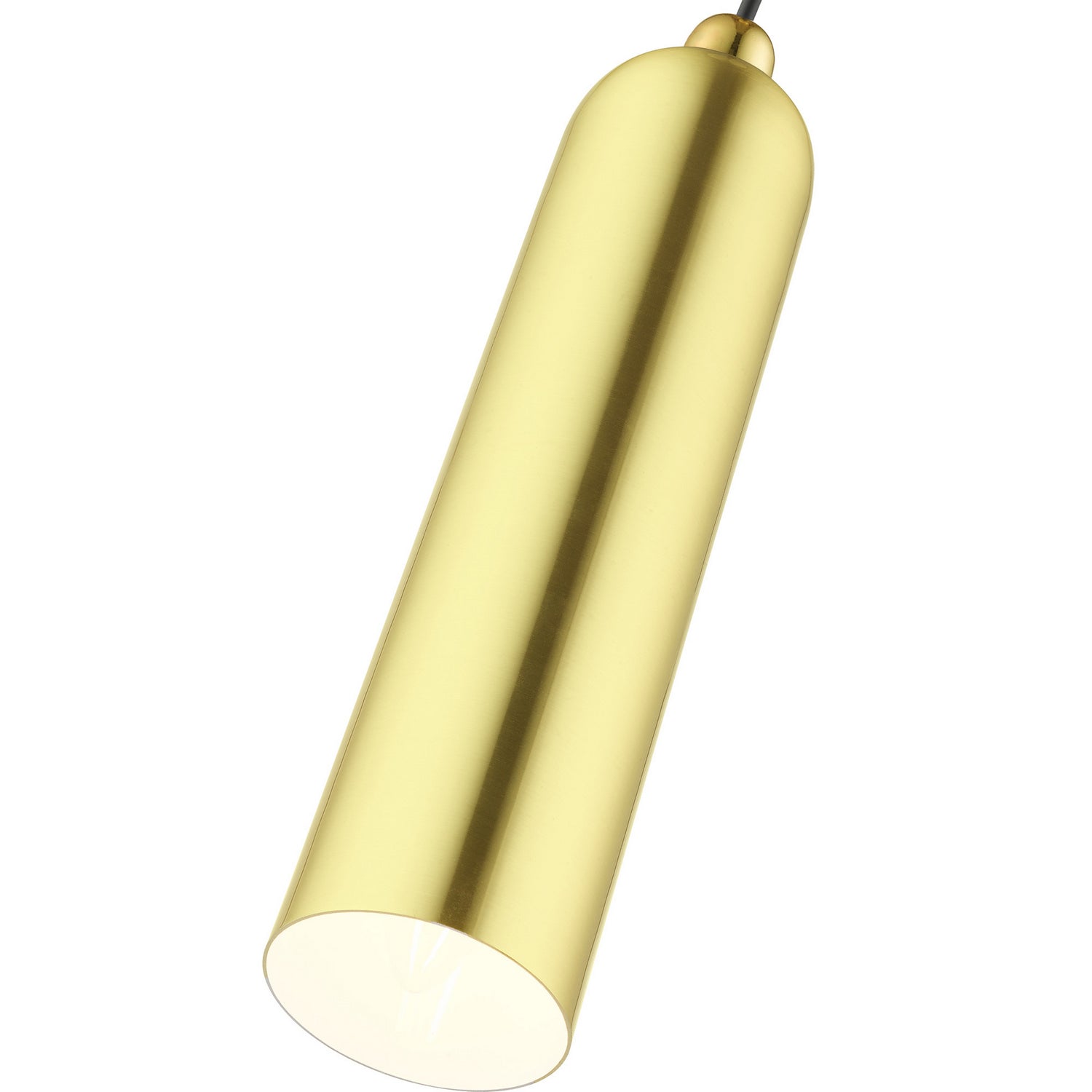 Livex Lighting - 46751-12 - One Light Pendant - Ardmore - Satin Brass w/ Polished Brasss