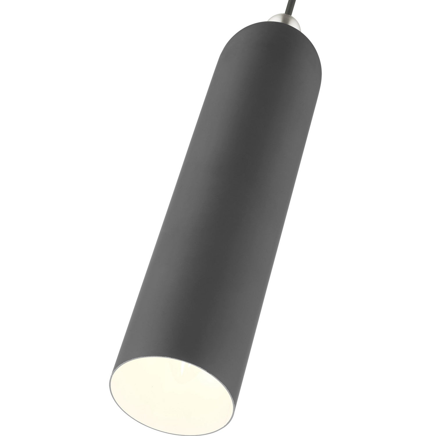 Livex Lighting - 46751-76 - One Light Pendant - Ardmore - Scandinavian Gray w/ Brushed Nickels