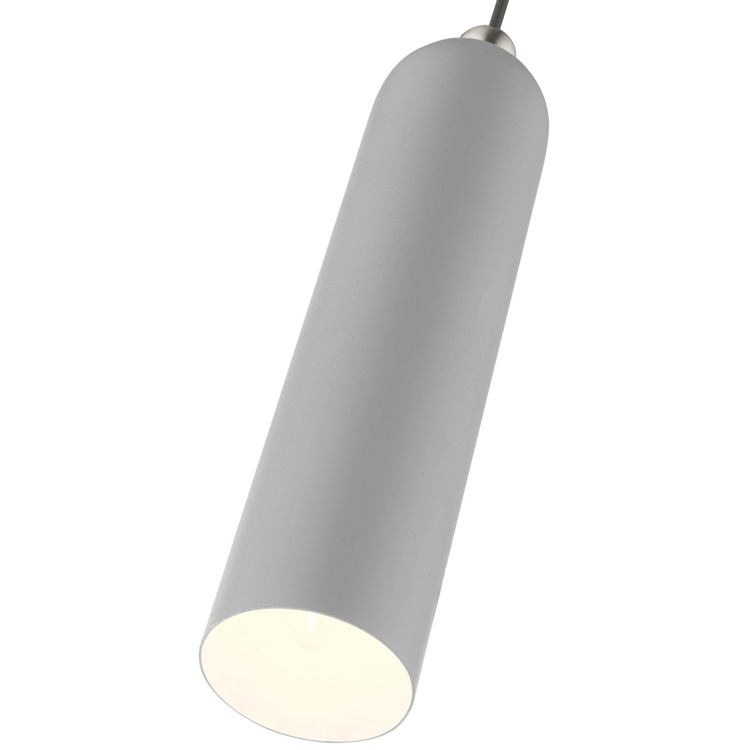 Livex Lighting - 46751-80 - One Light Pendant - Ardmore - Nordic Gray w/ Brushed Nickels