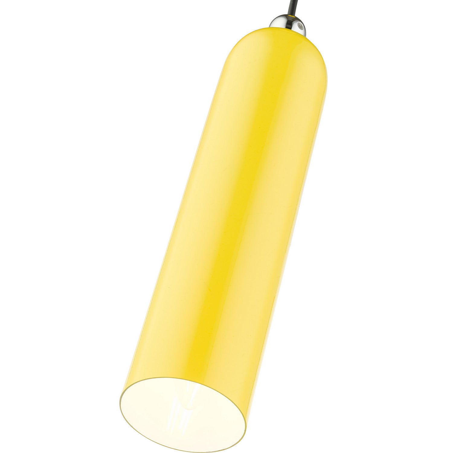Livex Lighting - 46751-82 - One Light Pendant - Ardmore - Shiny Yellow w/ Polished Chromes