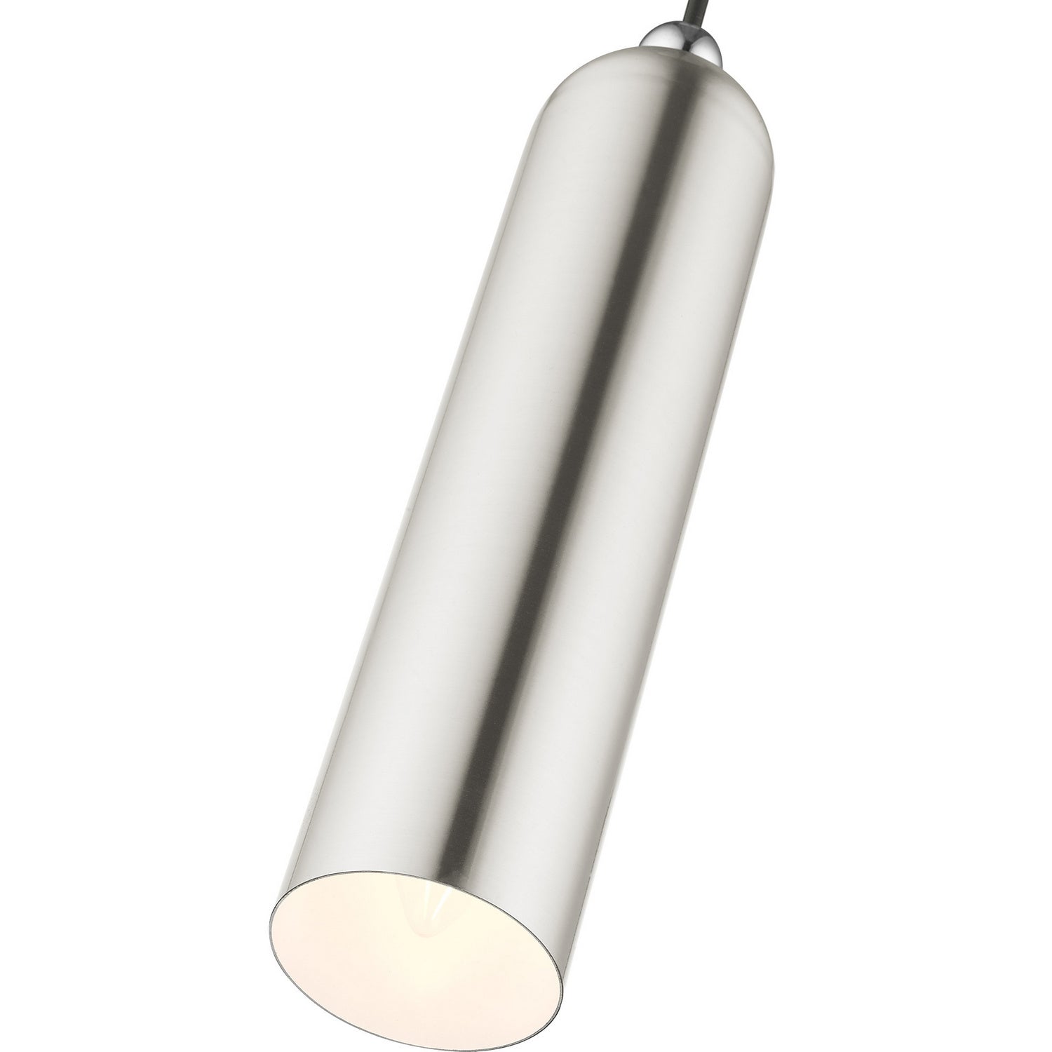 Livex Lighting - 46751-91 - One Light Pendant - Ardmore - Brushed Nickel w/ Polished Chromes