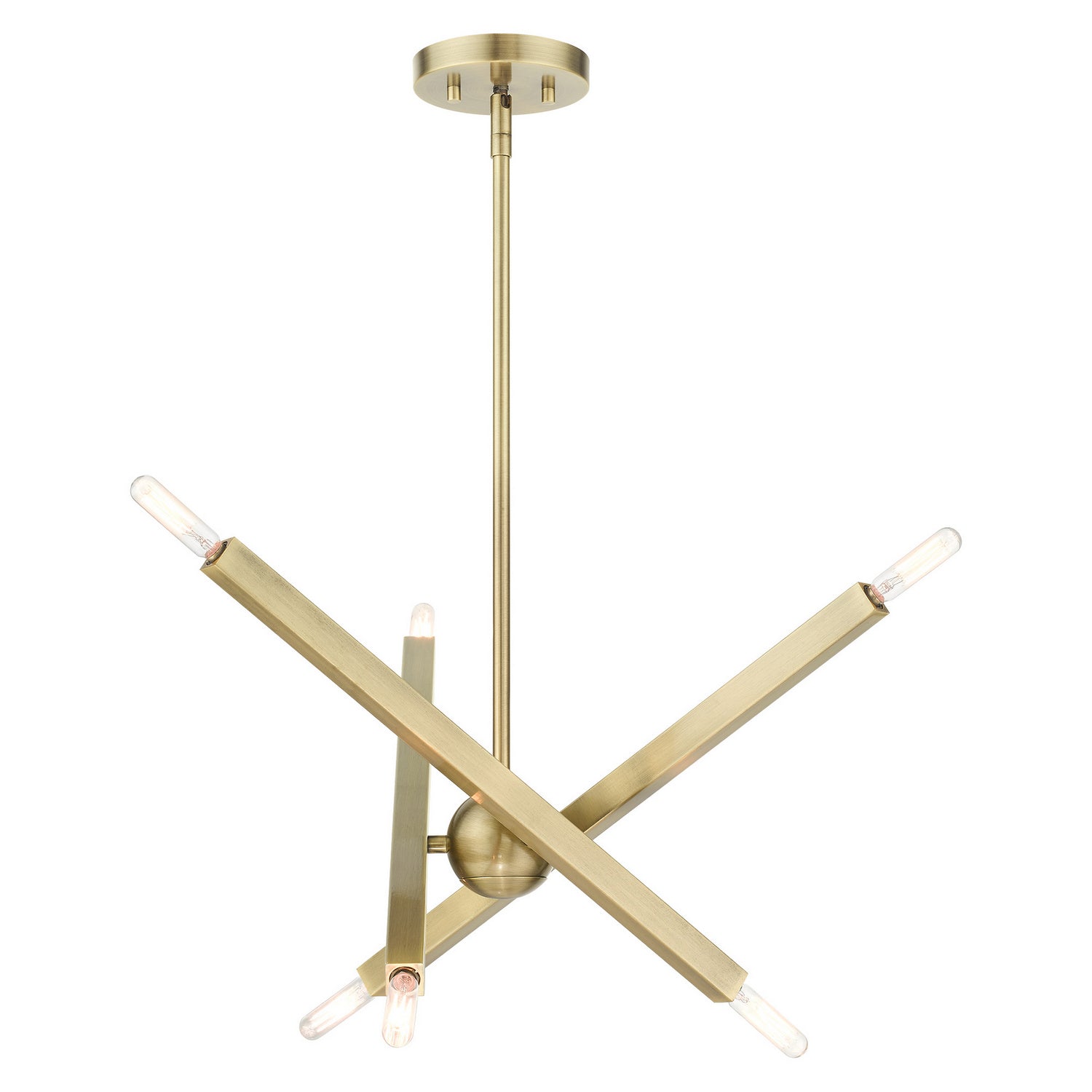 Livex Lighting - 46984-01 - Six Light Chandelier - Monaco - Antique Brass