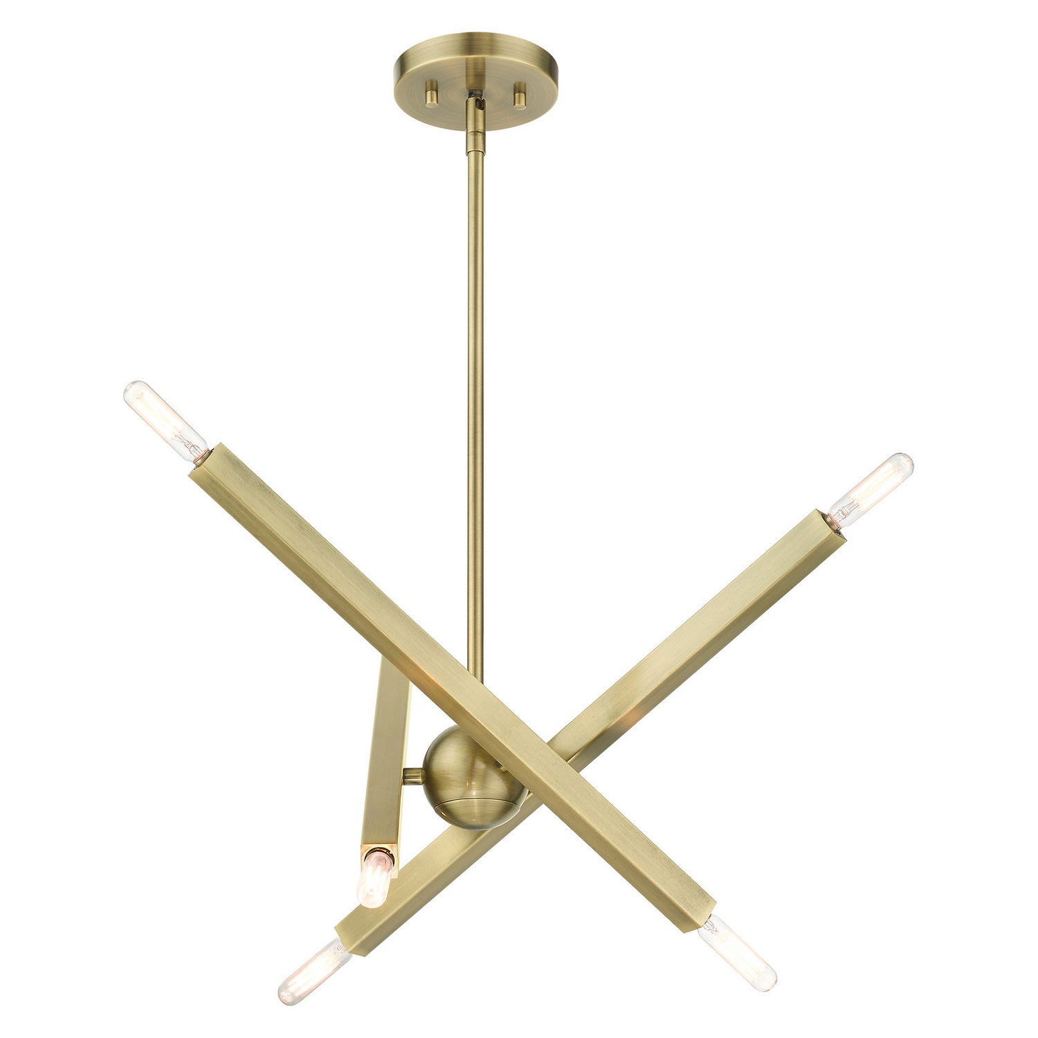 Livex Lighting - 46984-01 - Six Light Chandelier - Monaco - Antique Brass