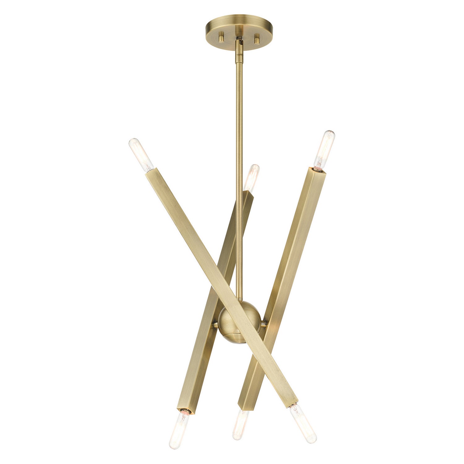 Livex Lighting - 46984-01 - Six Light Chandelier - Monaco - Antique Brass