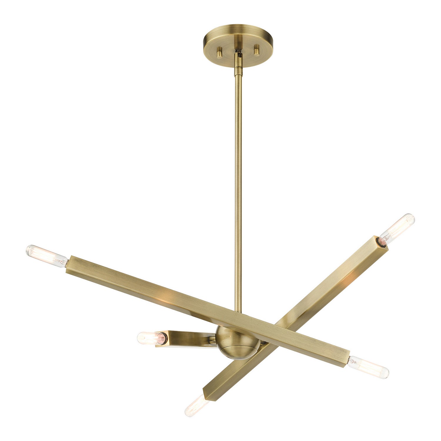 Livex Lighting - 46984-01 - Six Light Chandelier - Monaco - Antique Brass