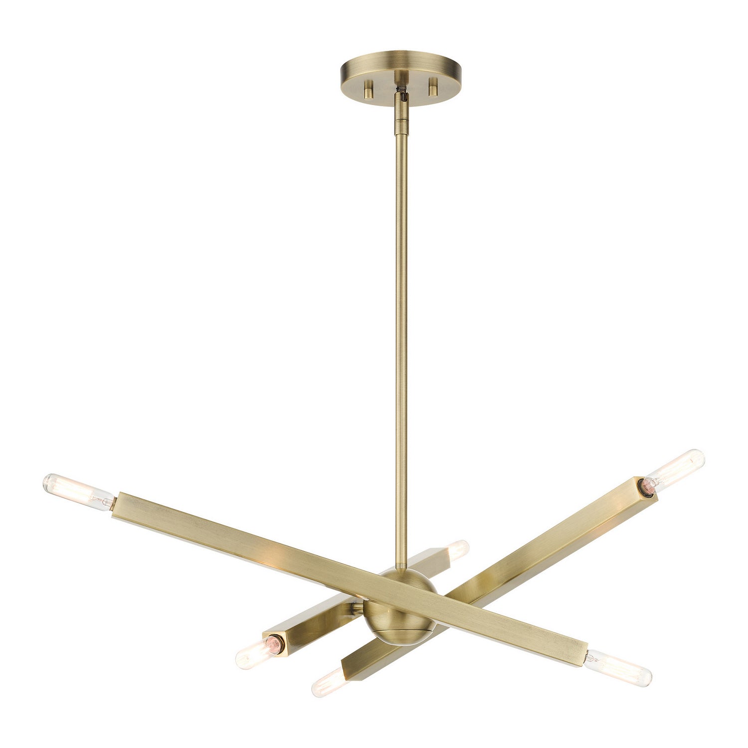 Livex Lighting - 46984-01 - Six Light Chandelier - Monaco - Antique Brass
