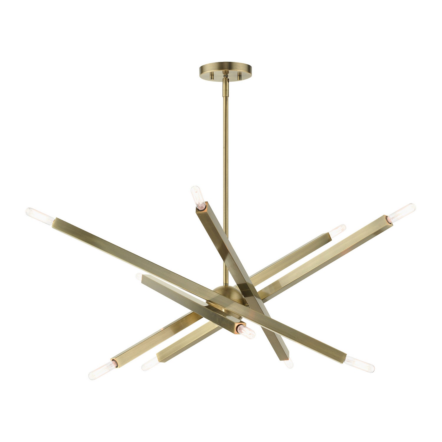 Livex Lighting - 46986-01 - Ten Light Chandelier - Monaco - Antique Brass