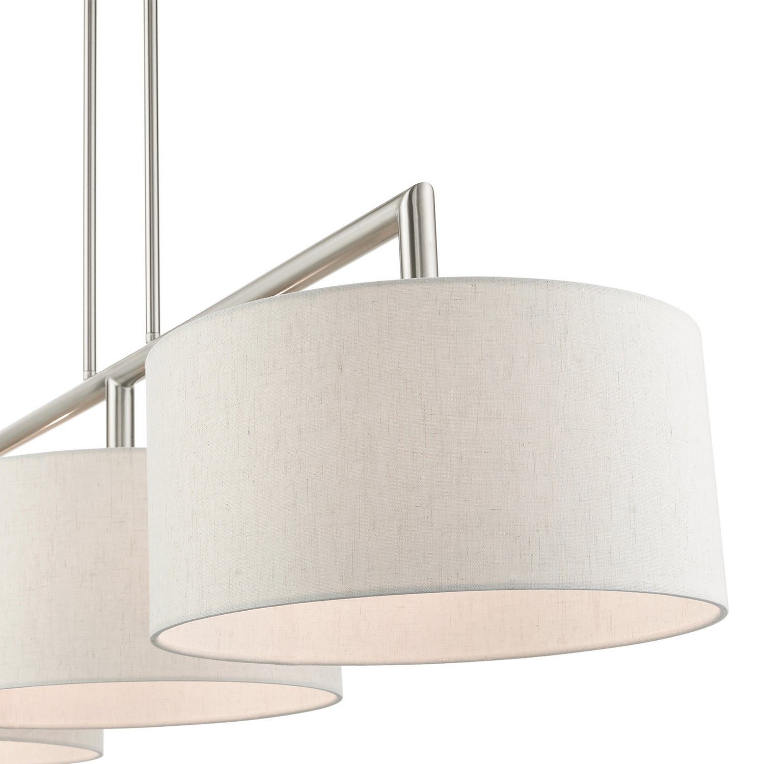 Livex Lighting - 49293-91 - Three Light Linear Chandelier - Meridian - Brushed Nickel