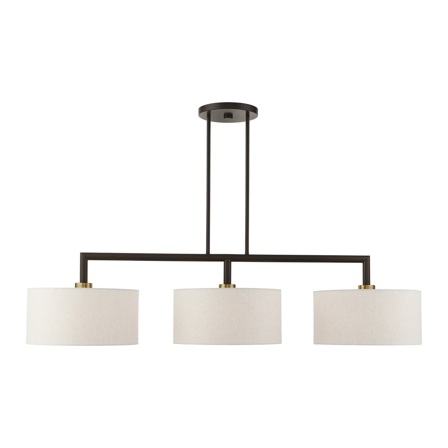 Livex Lighting - 49293-92 - Three Light Linear Chandelier - Monroe - English Bronze
