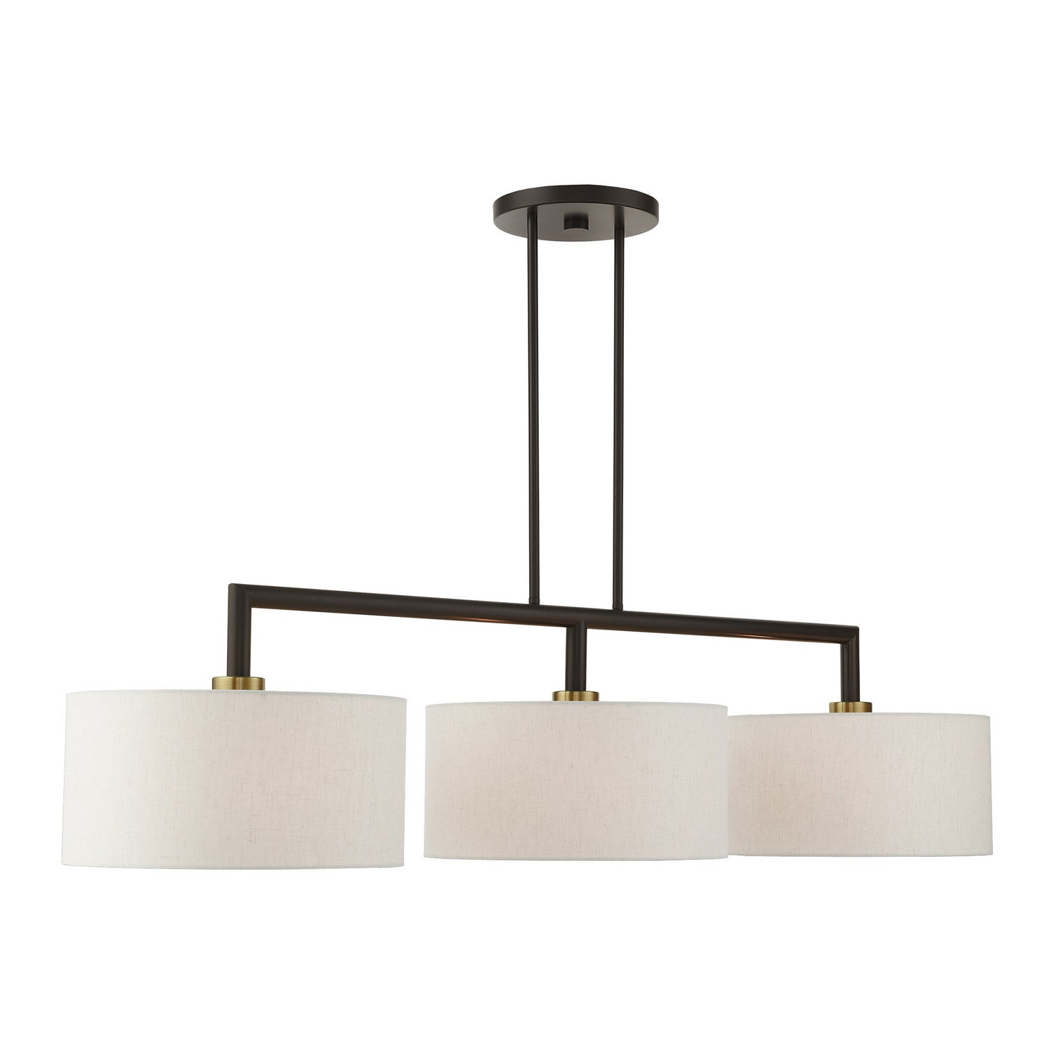 Livex Lighting - 49293-92 - Three Light Linear Chandelier - Monroe - English Bronze