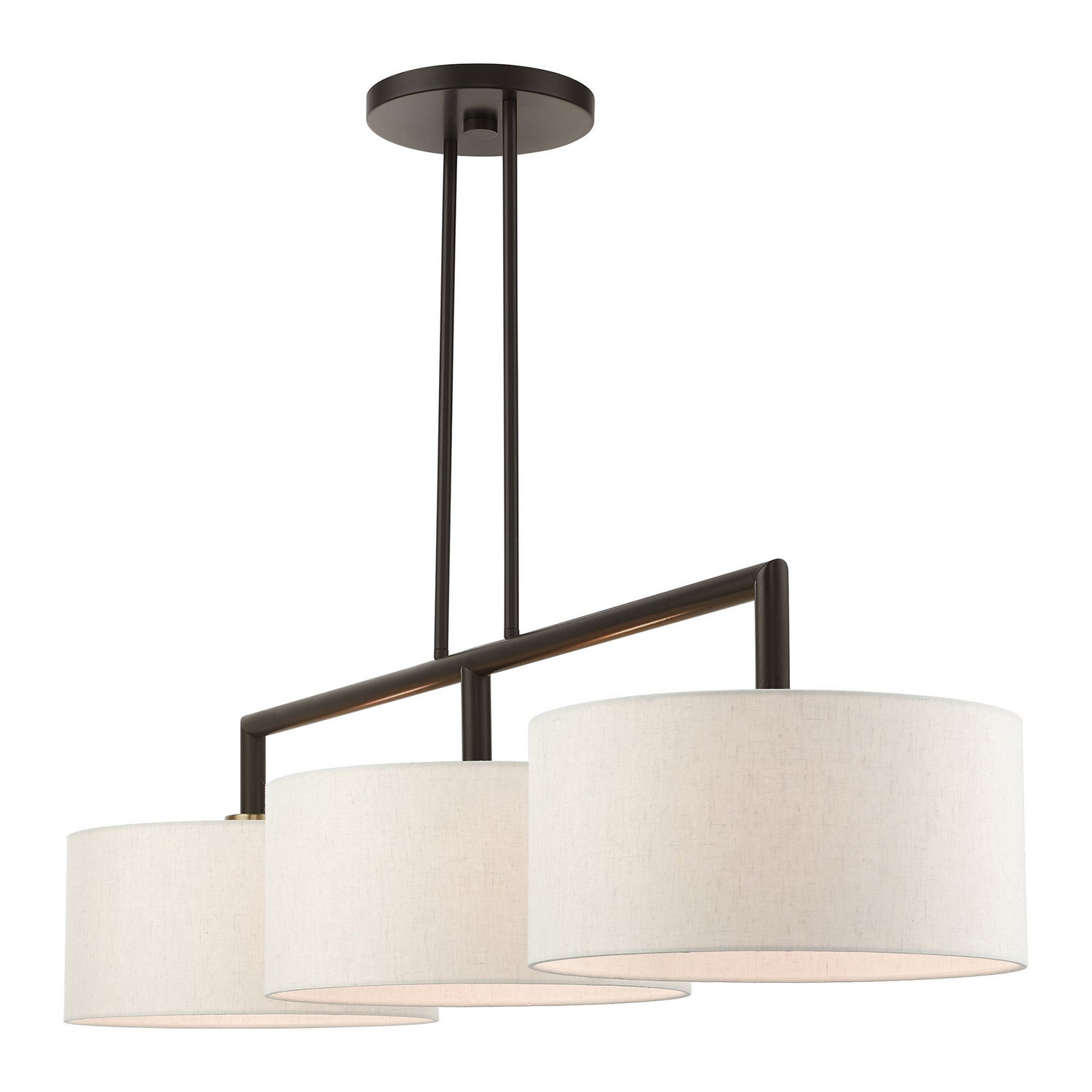 Livex Lighting - 49293-92 - Three Light Linear Chandelier - Monroe - English Bronze