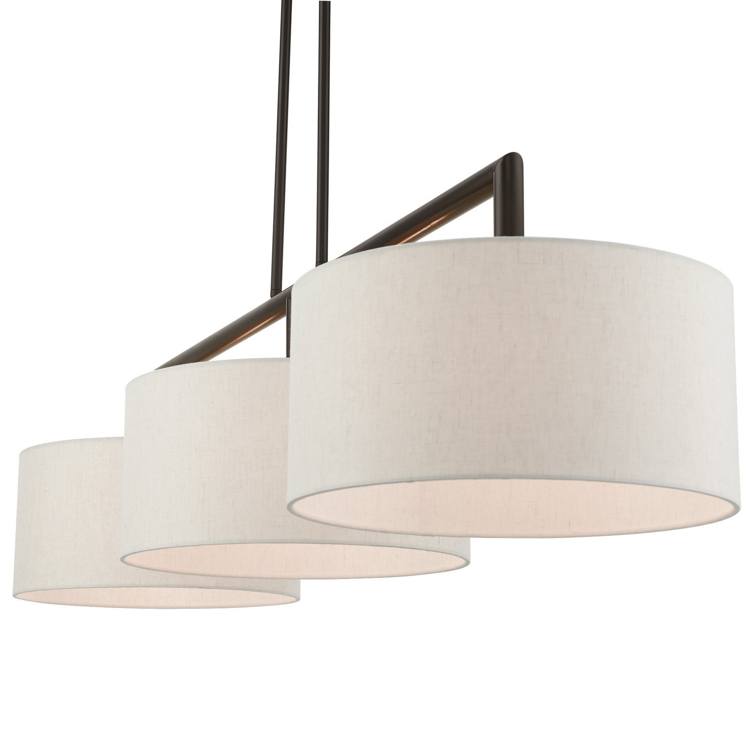 Livex Lighting - 49293-92 - Three Light Linear Chandelier - Monroe - English Bronze
