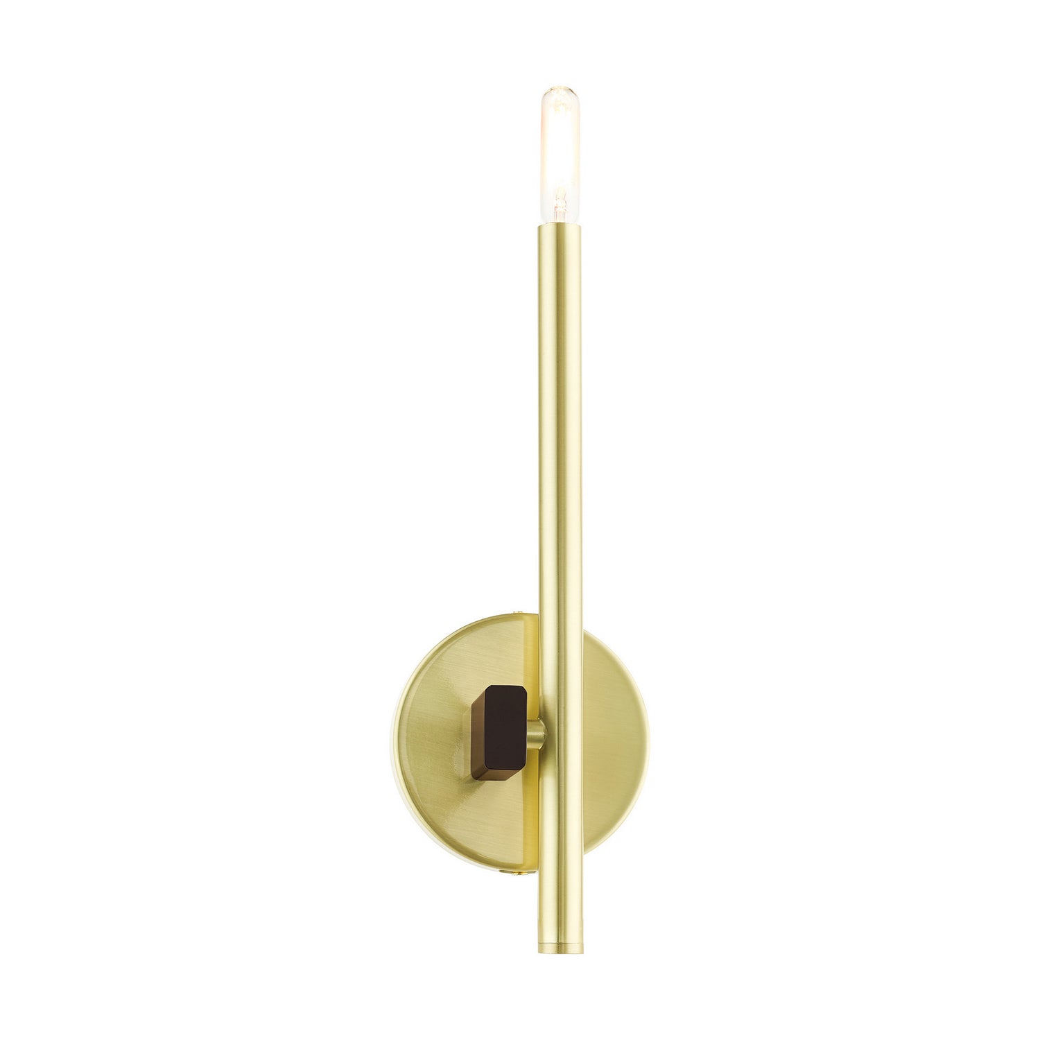 Livex Lighting - 49341-12 - One Light Wall Sconce - Denmark - Satin Brass w/ Bronzes