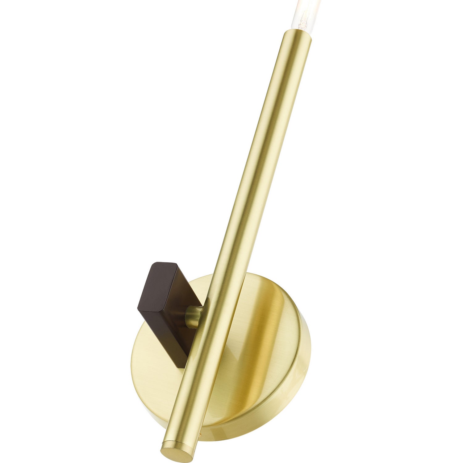 Livex Lighting - 49341-12 - One Light Wall Sconce - Denmark - Satin Brass w/ Bronzes