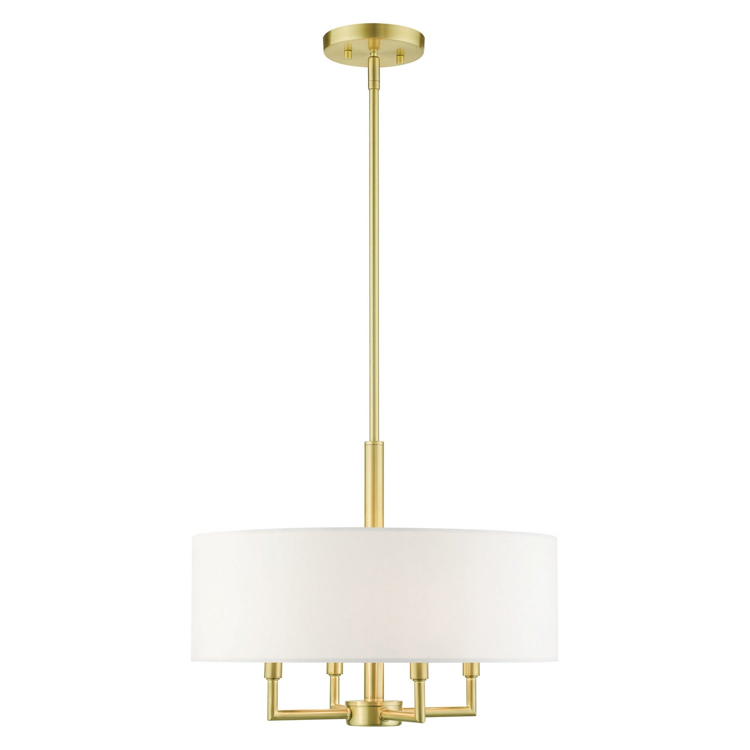 Livex Lighting - 49374-12 - Four Light Chandelier - Meridian - Satin Brass