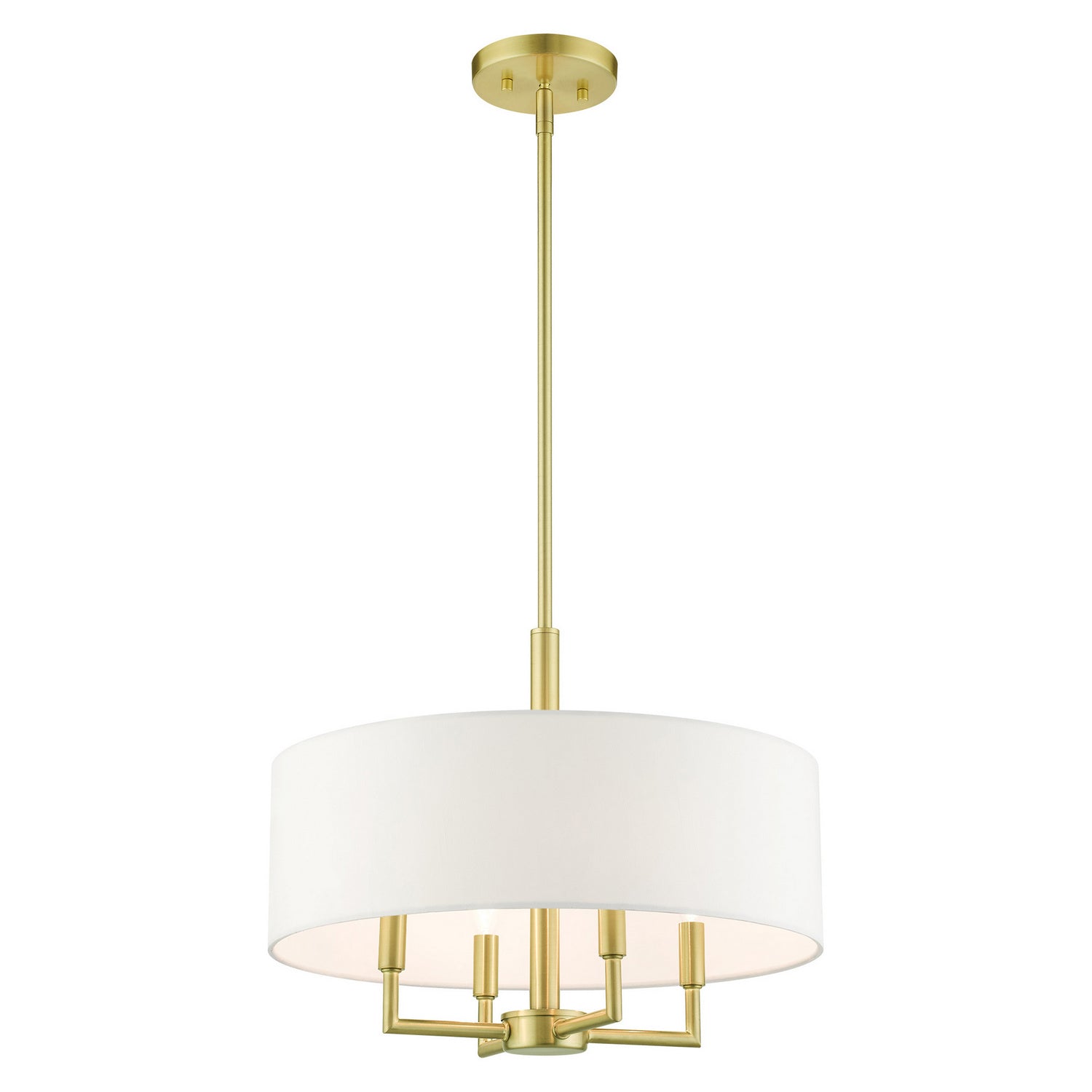 Livex Lighting - 49374-12 - Four Light Chandelier - Meridian - Satin Brass
