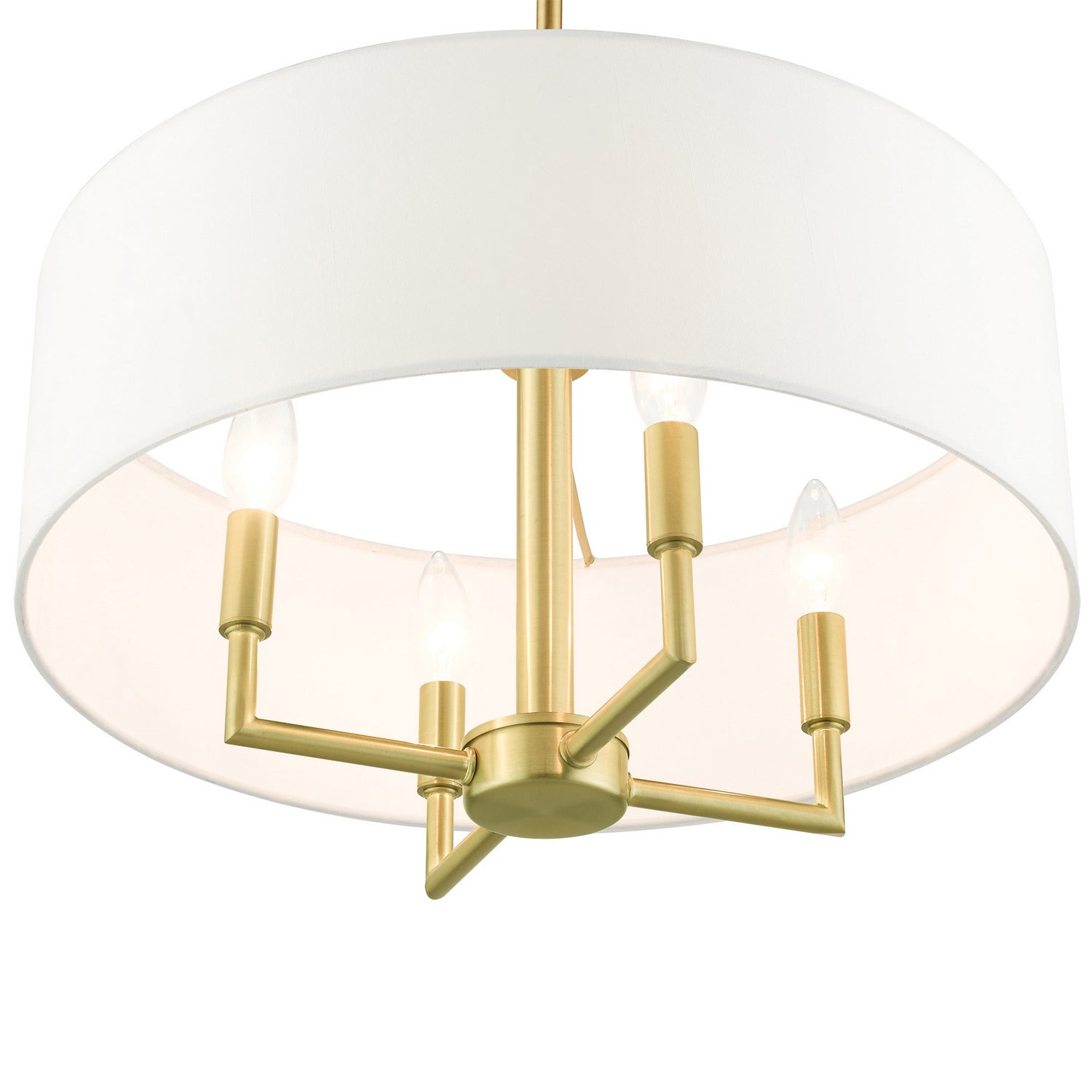 Livex Lighting - 49374-12 - Four Light Chandelier - Meridian - Satin Brass