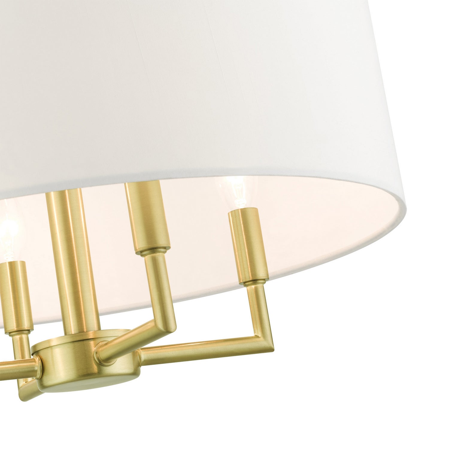 Livex Lighting - 49374-12 - Four Light Chandelier - Meridian - Satin Brass
