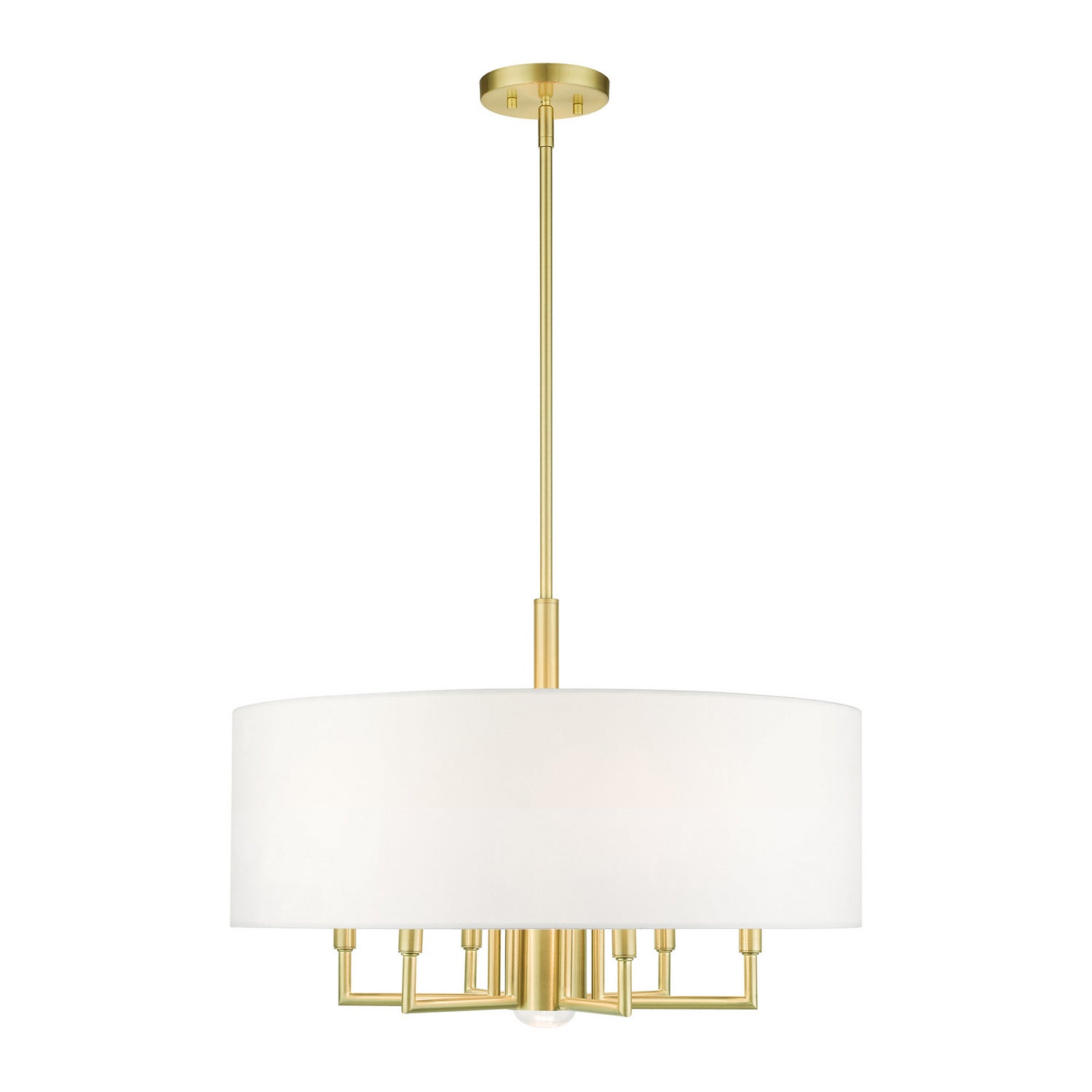 Livex Lighting - 49376-12 - Seven Light Chandelier - Meridian - Satin Brass