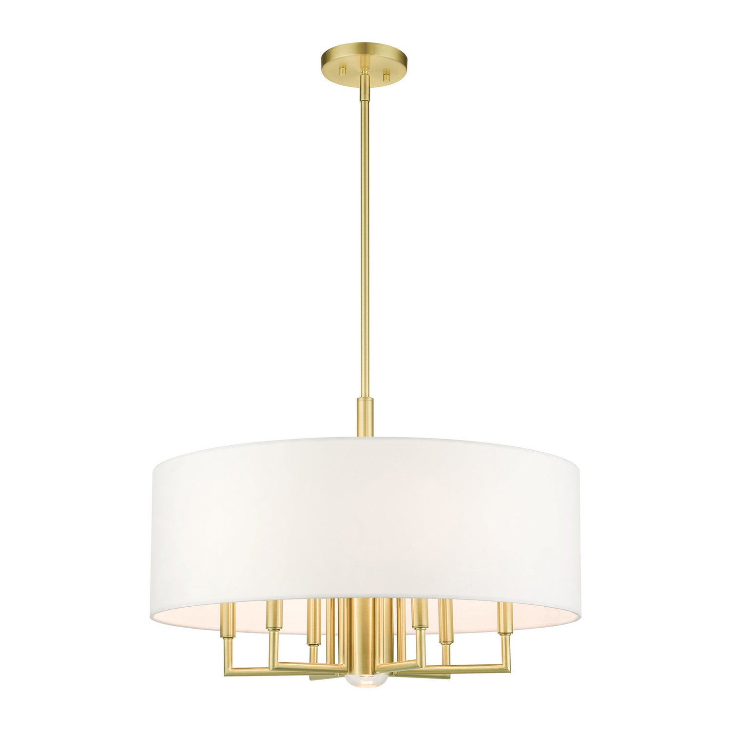Livex Lighting - 49376-12 - Seven Light Chandelier - Meridian - Satin Brass