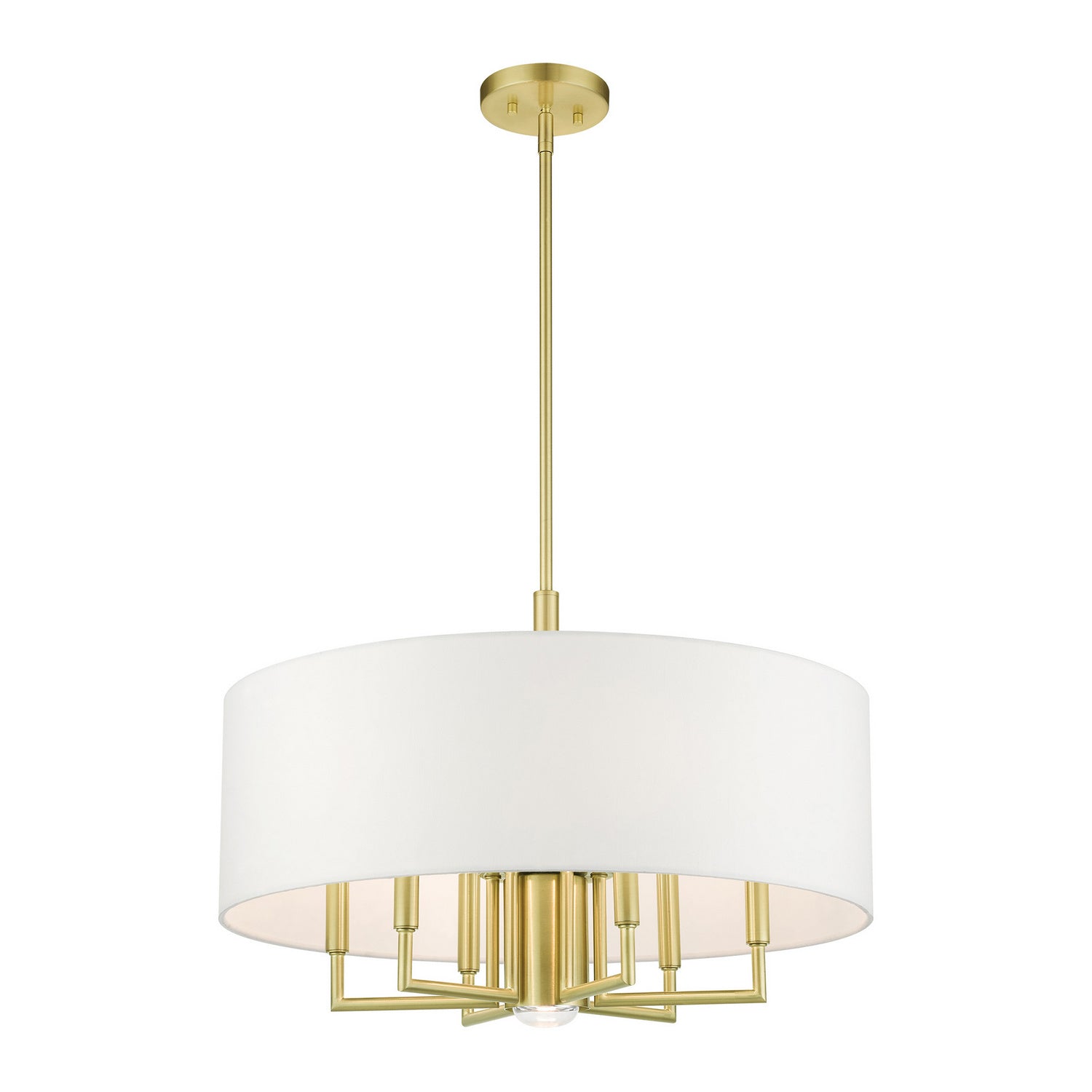 Livex Lighting - 49376-12 - Seven Light Chandelier - Meridian - Satin Brass