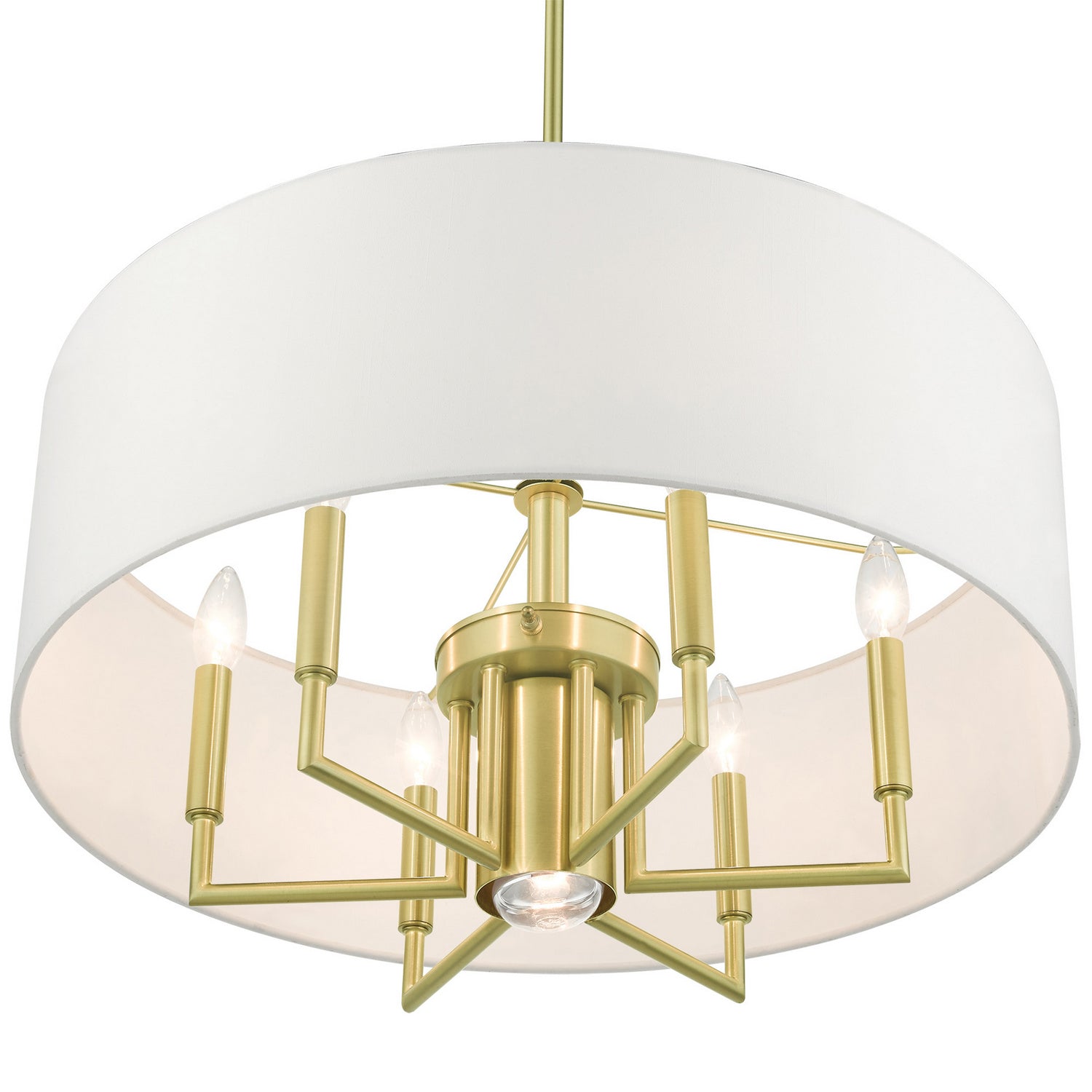 Livex Lighting - 49376-12 - Seven Light Chandelier - Meridian - Satin Brass