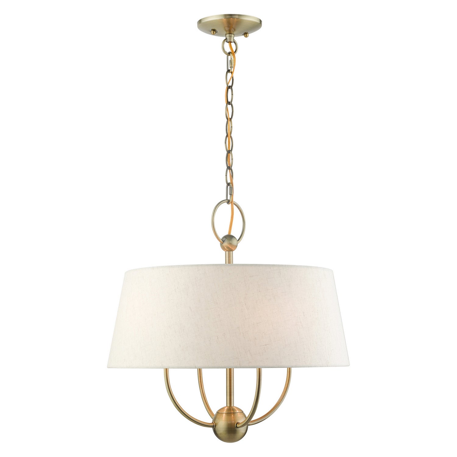 Livex Lighting - 49444-01 - Four Light Chandelier - Cartwright - Antique Brass