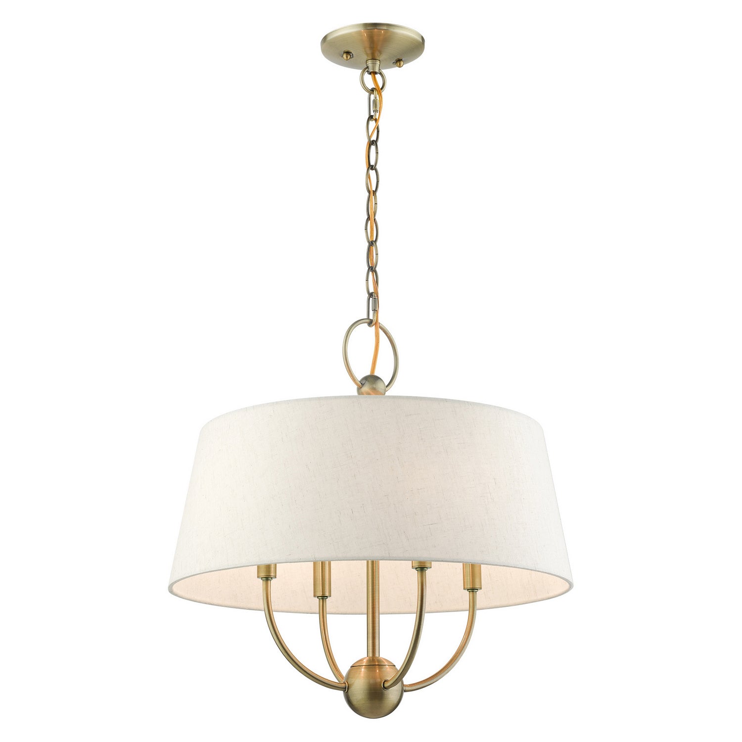 Livex Lighting - 49444-01 - Four Light Chandelier - Cartwright - Antique Brass
