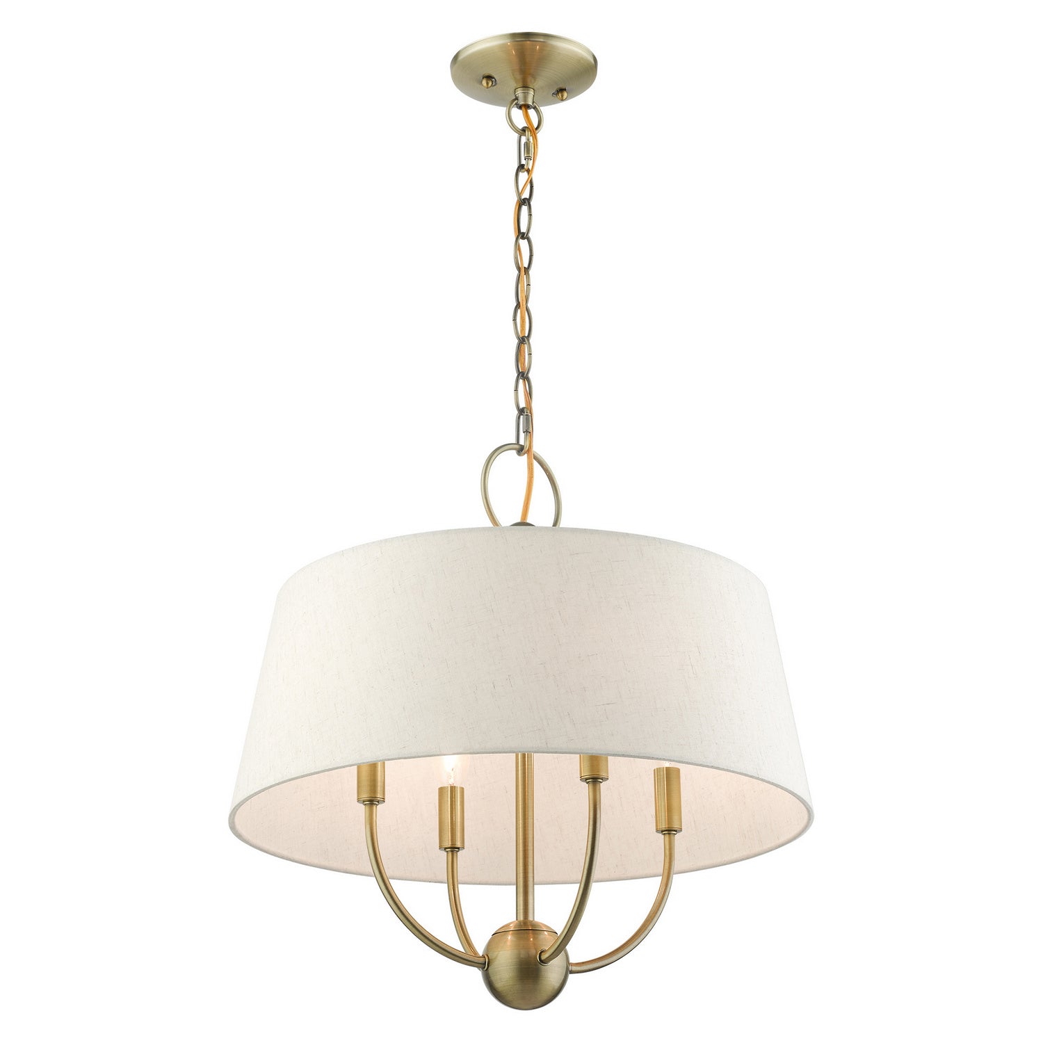 Livex Lighting - 49444-01 - Four Light Chandelier - Cartwright - Antique Brass