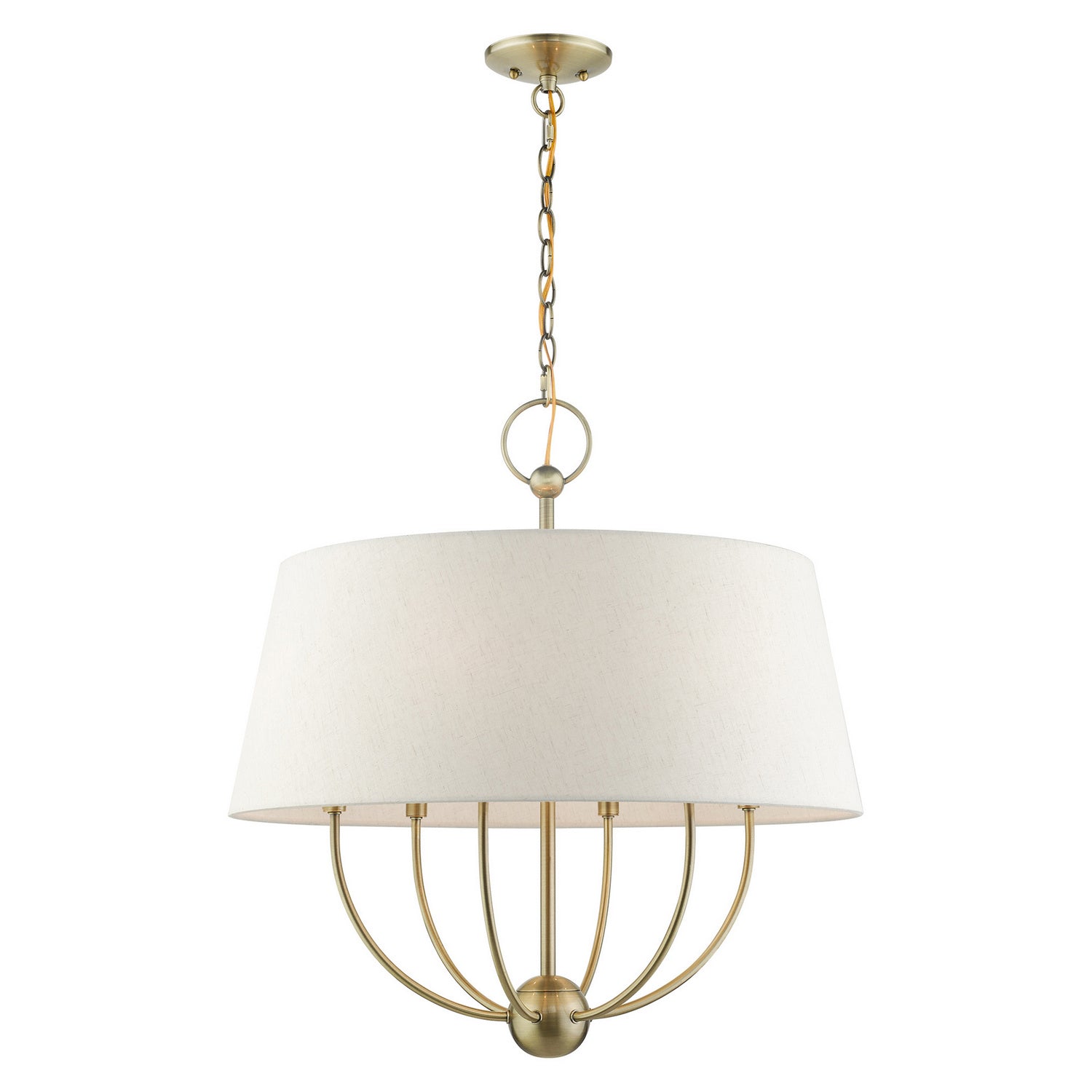 Livex Lighting - 49446-01 - Six Light Chandelier - Cartwright - Antique Brass