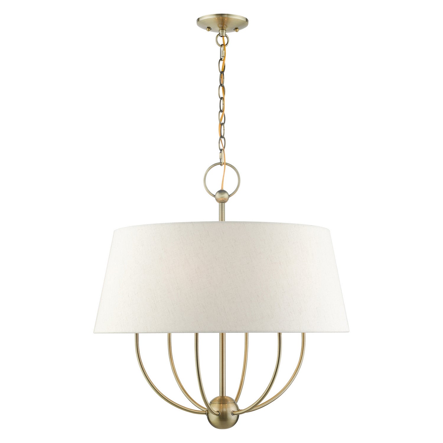 Livex Lighting - 49446-01 - Six Light Chandelier - Cartwright - Antique Brass