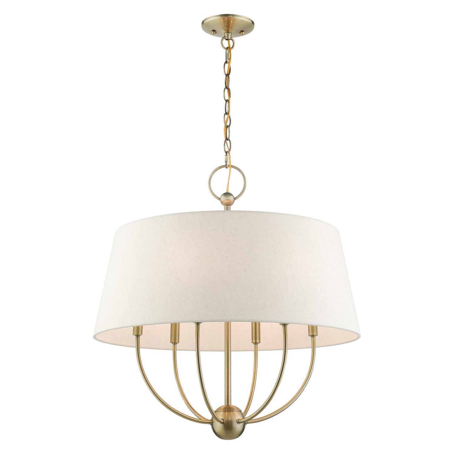 Livex Lighting - 49446-01 - Six Light Chandelier - Cartwright - Antique Brass