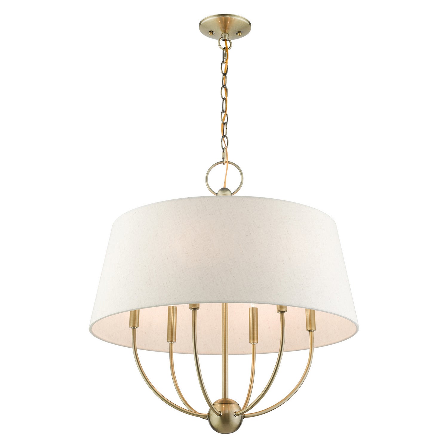Livex Lighting - 49446-01 - Six Light Chandelier - Cartwright - Antique Brass