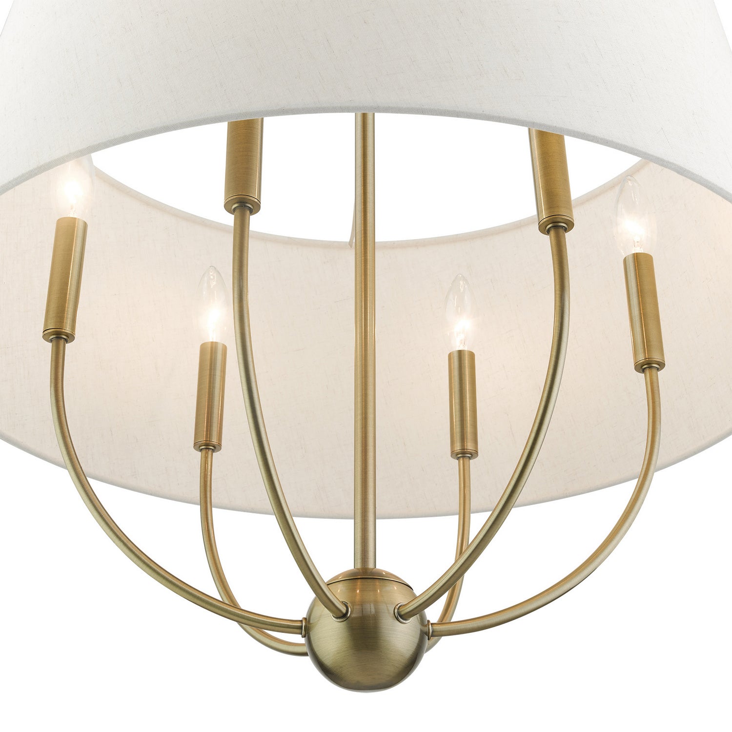 Livex Lighting - 49446-01 - Six Light Chandelier - Cartwright - Antique Brass