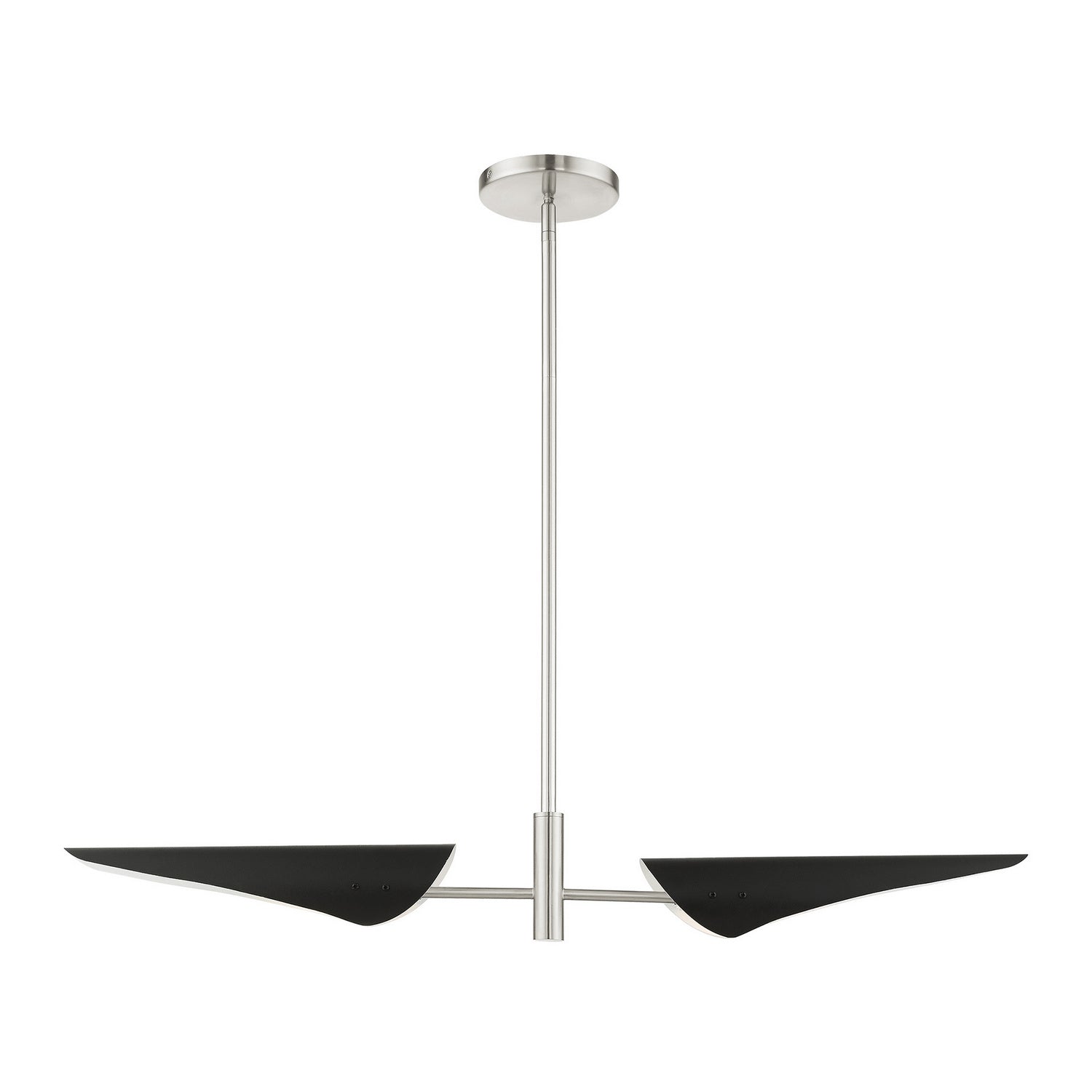 Livex Lighting - 49492-91 - Two Light Linear Chandelier - Capistrano - Brushed Nickel