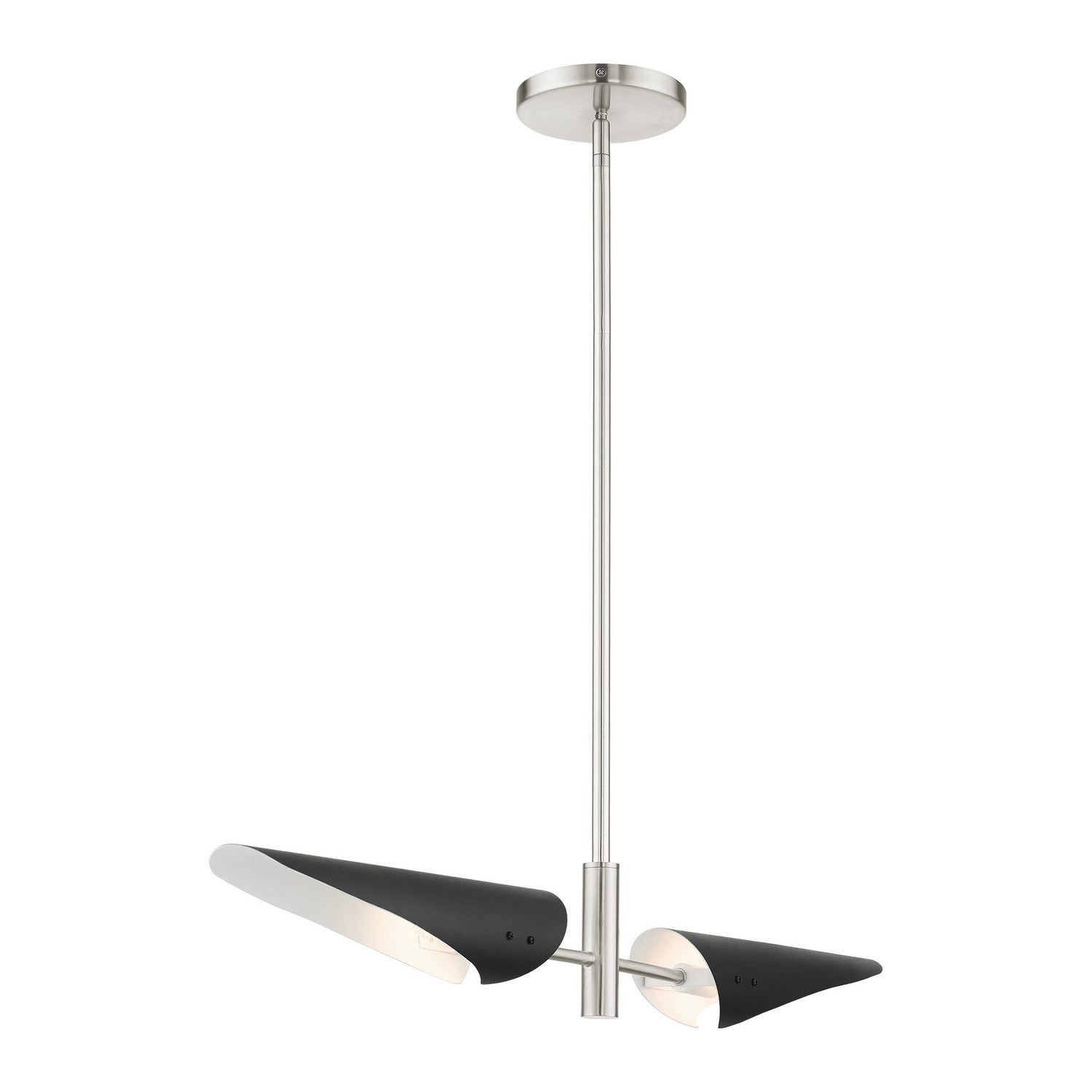 Livex Lighting - 49492-91 - Two Light Linear Chandelier - Capistrano - Brushed Nickel
