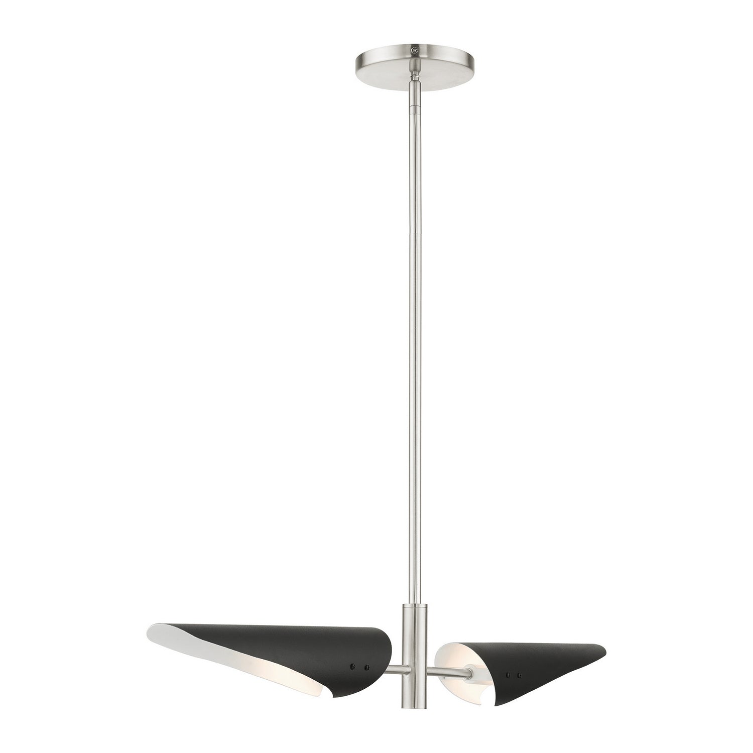 Livex Lighting - 49492-91 - Two Light Linear Chandelier - Capistrano - Brushed Nickel