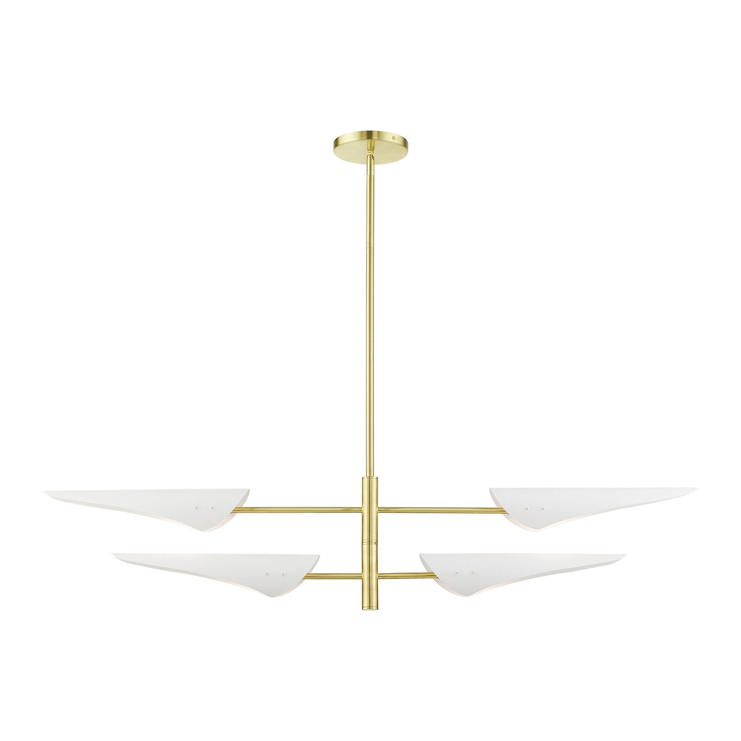 Livex Lighting - 49494-12 - Four Light Chandelier - Capistrano - Satin Brass