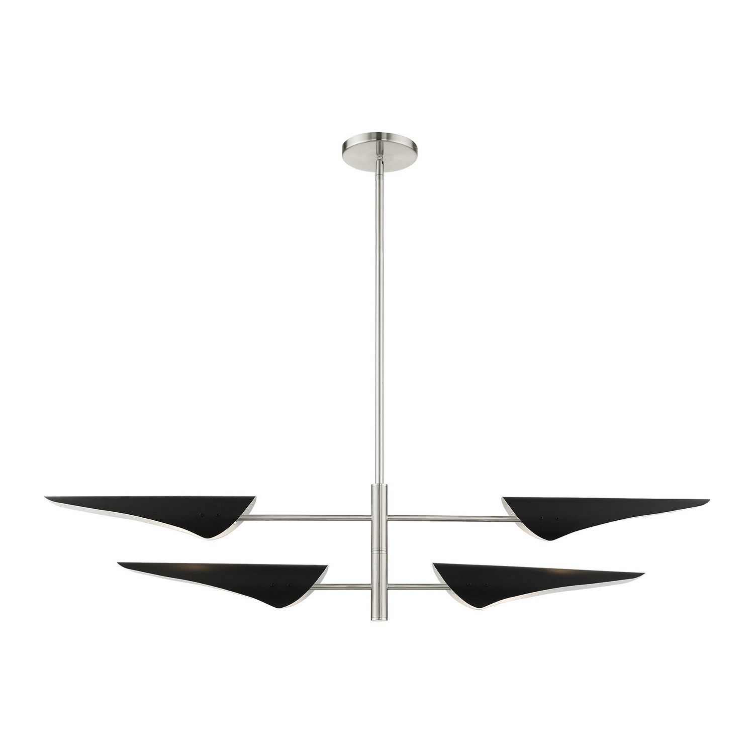 Livex Lighting - 49494-91 - Four Light Chandelier - Capistrano - Brushed Nickel